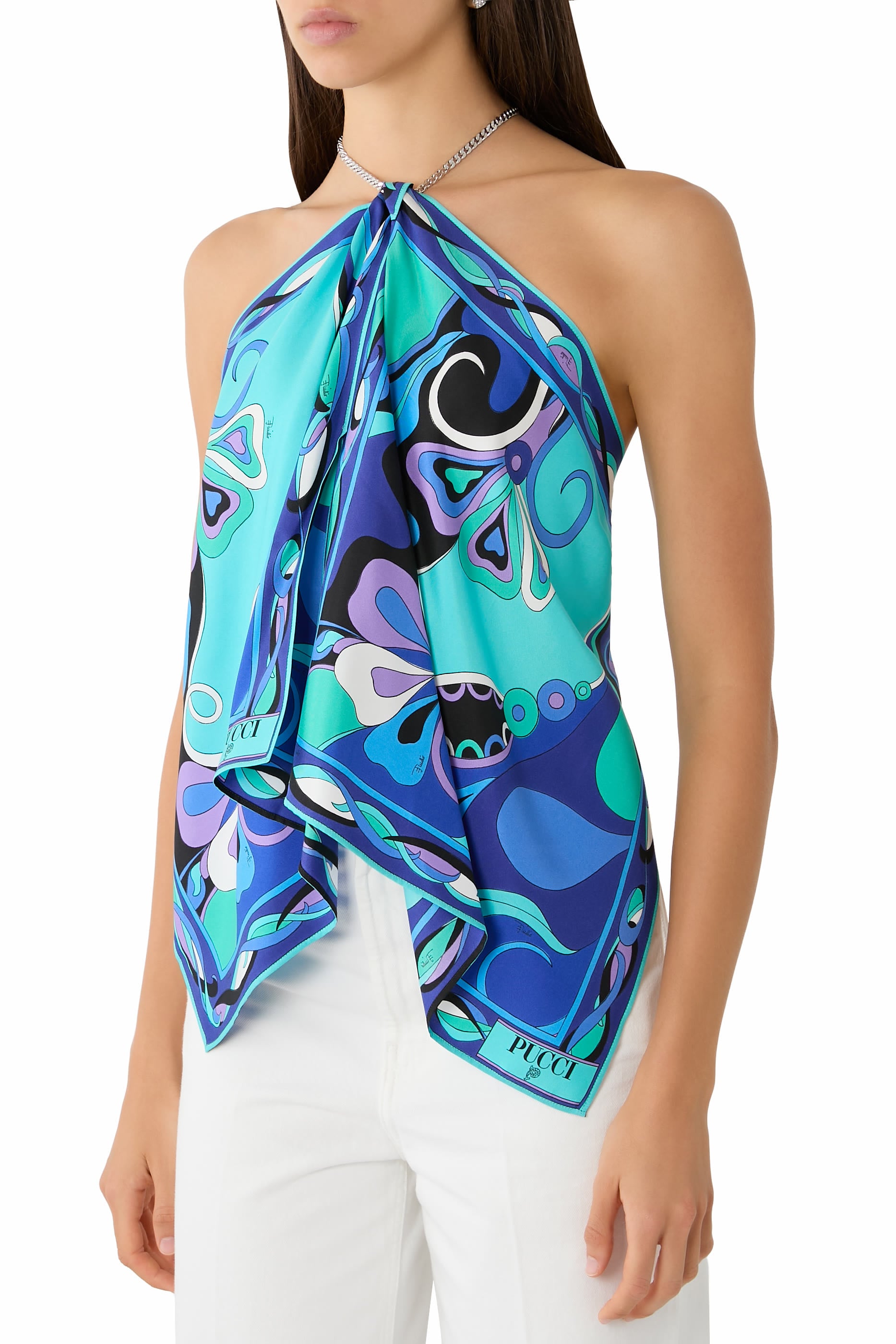 Orchidee Print Chain Top