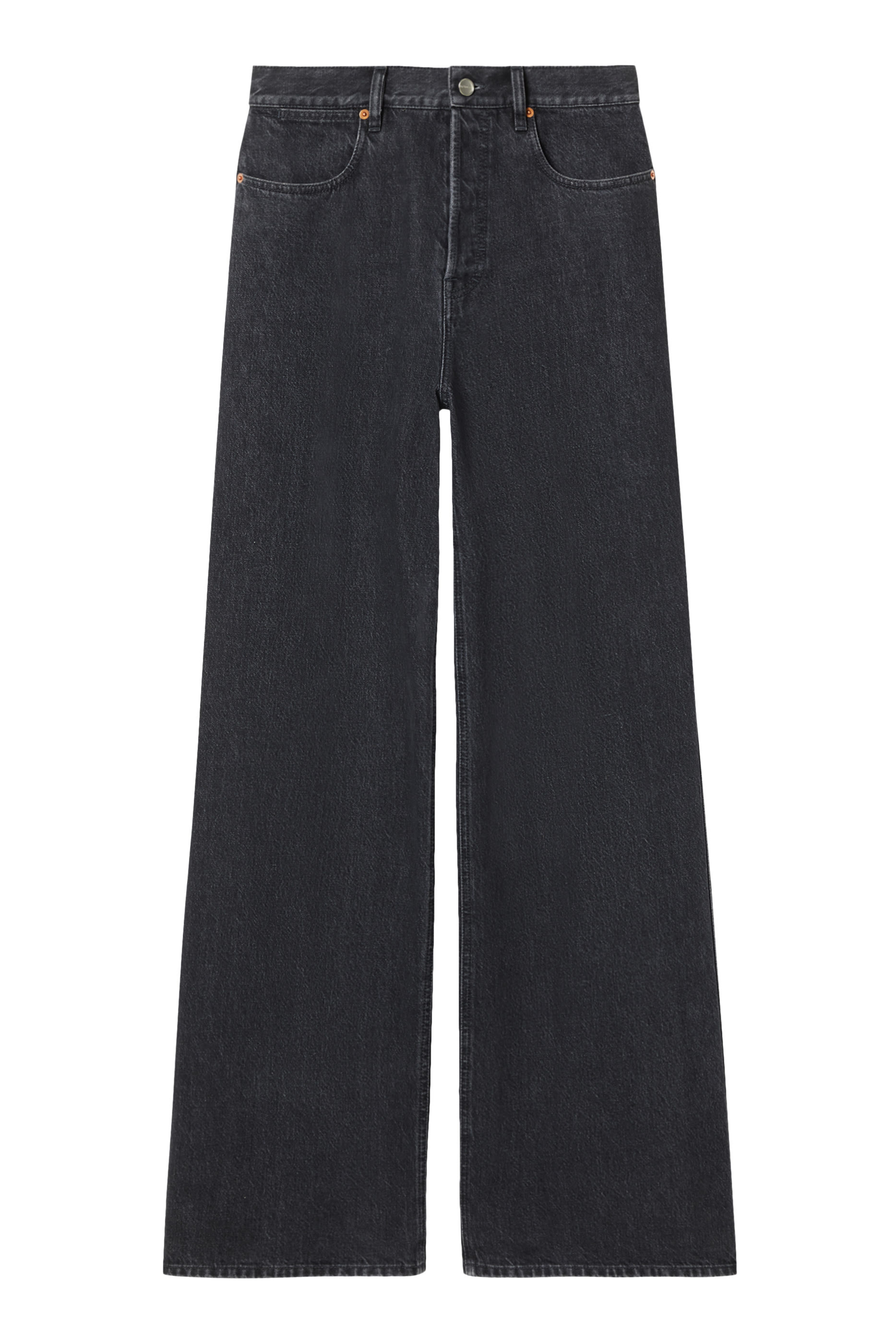 Wide Leg Denim Trousers 