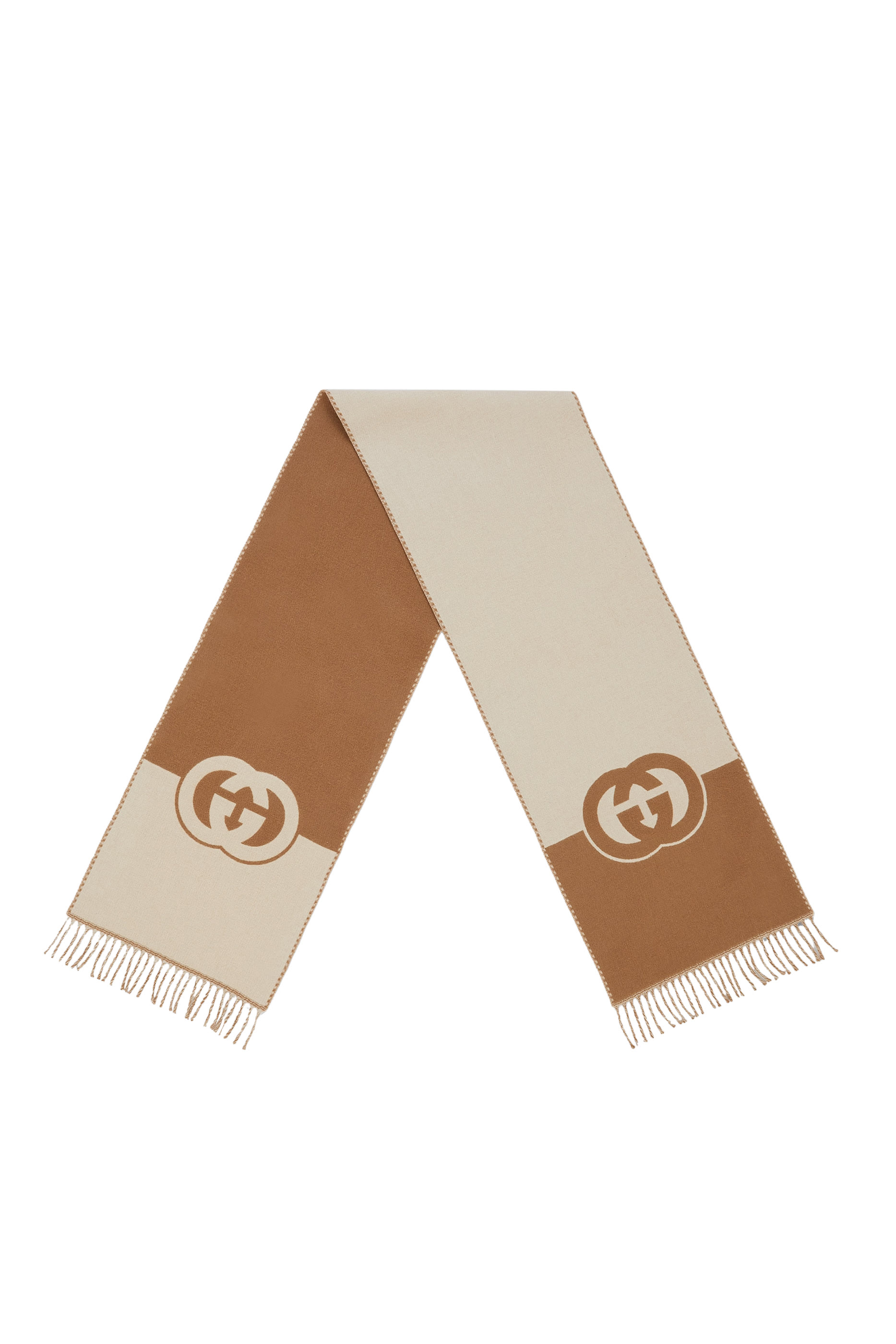 Interlocking G Wool Cashmere Scarf