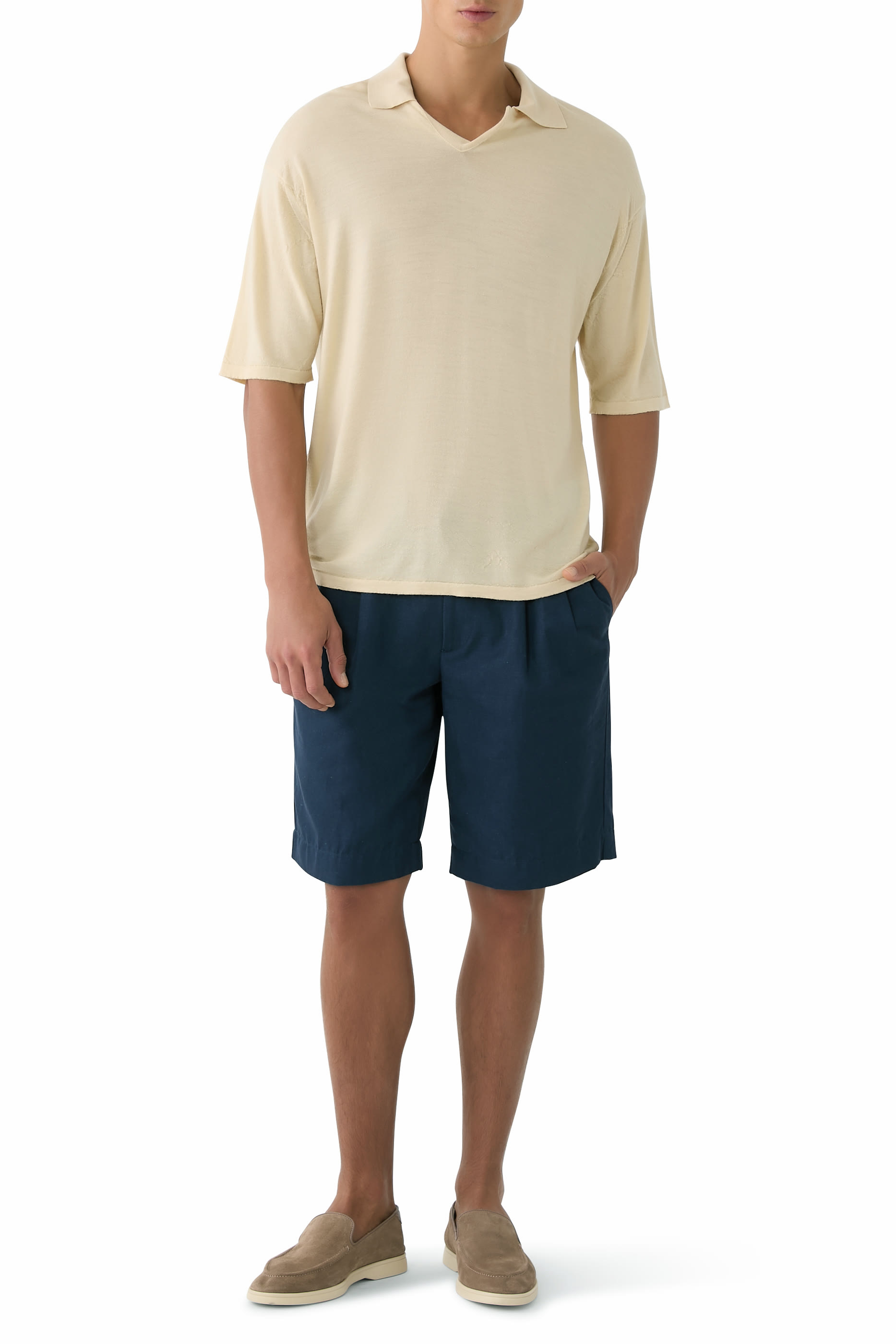 Product Dyed Wool Knit Polo