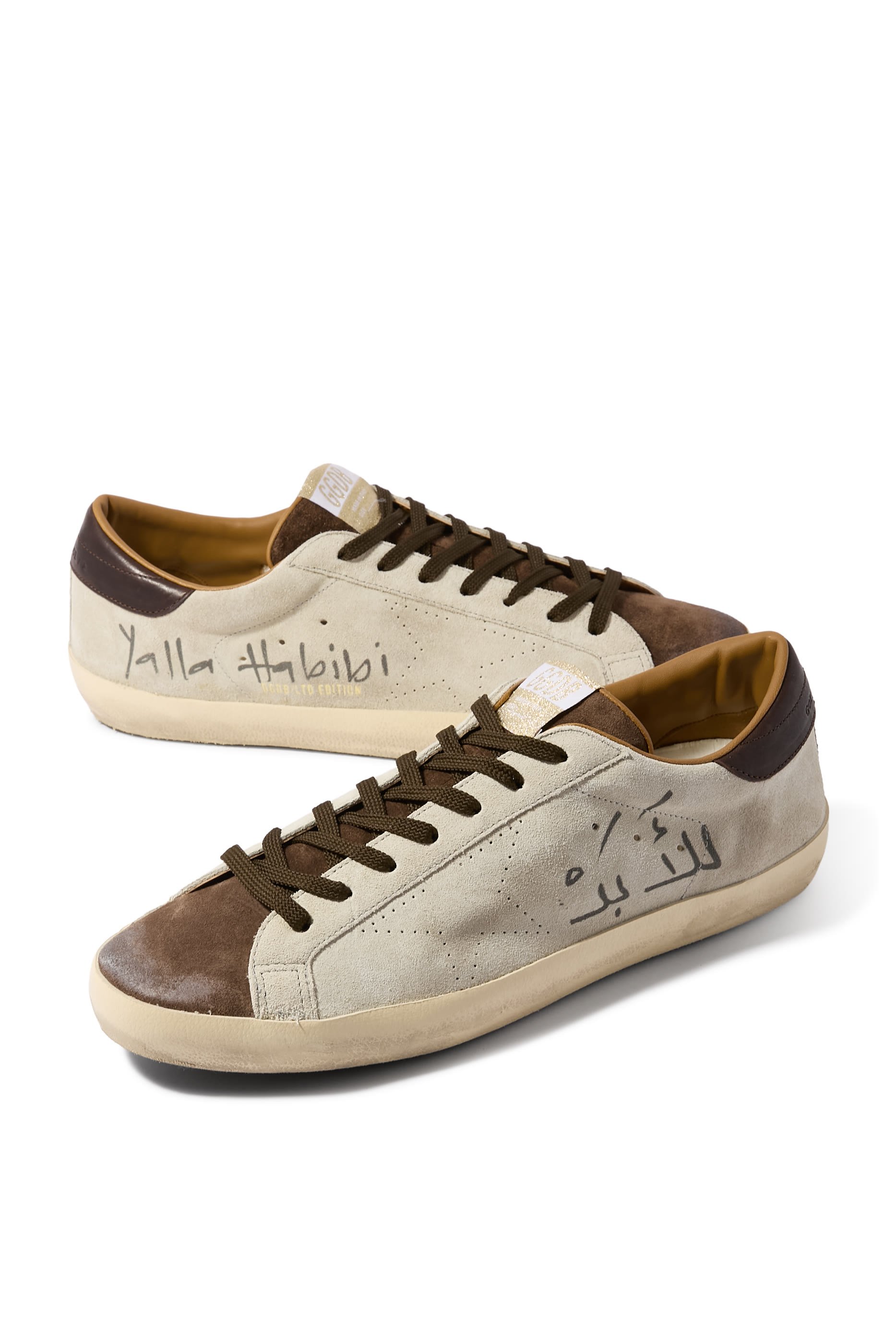 Men&rsquo;s Super-Star LTD Sneakers in Suede with Perforated Star and Suede Tongue