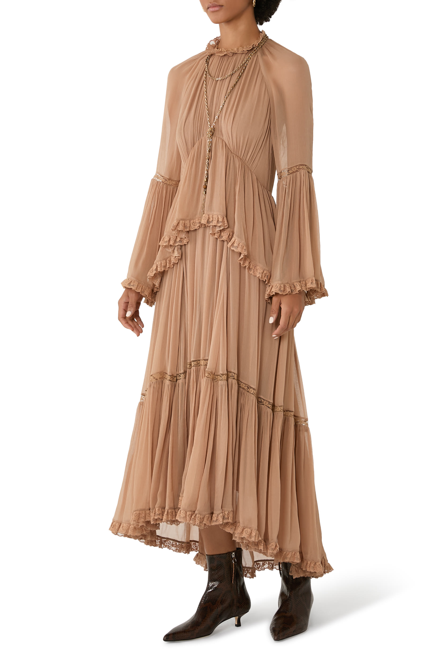 Hypnotic Peplum Flutter Dress