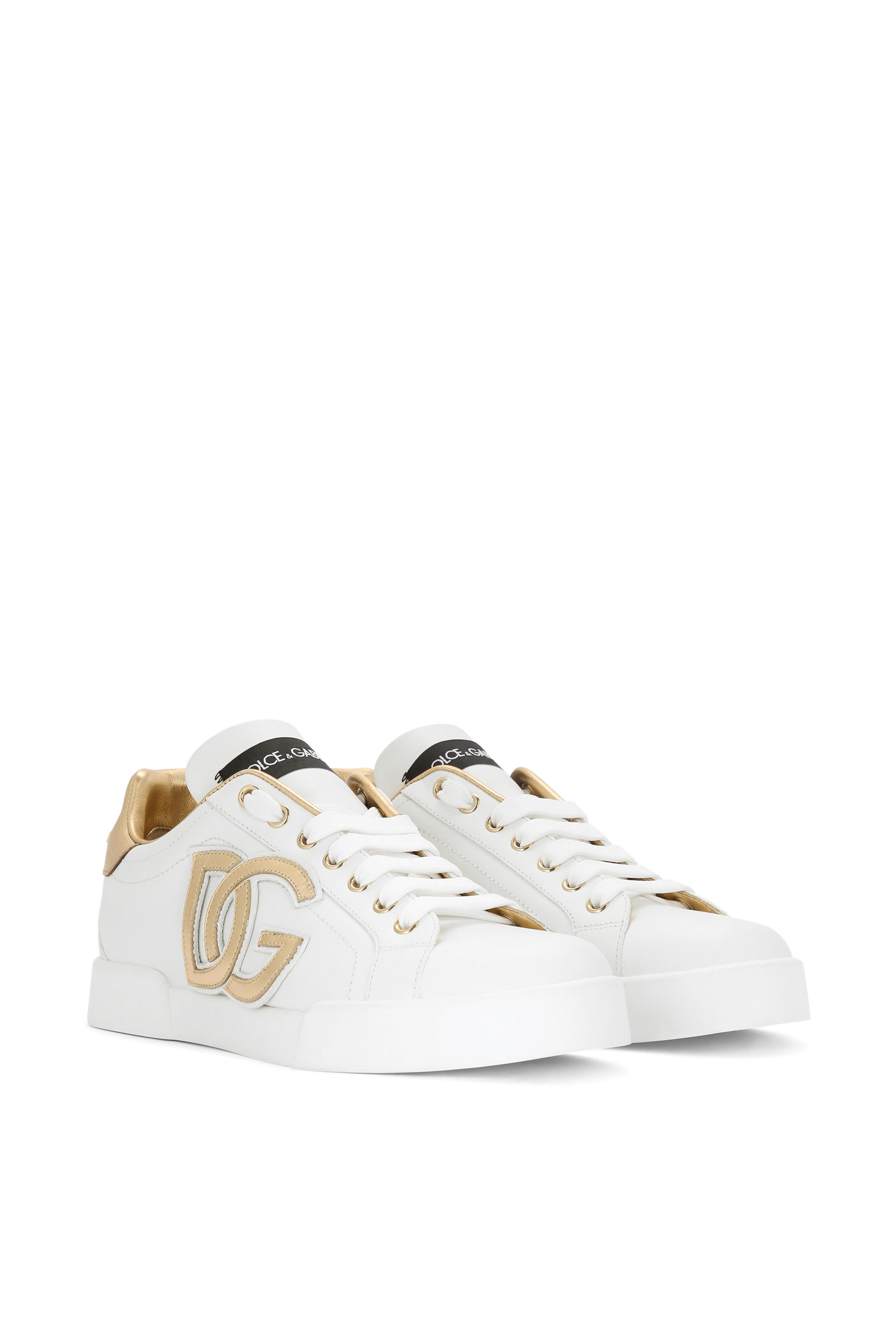 Calfskin Portofino Sneakers with DG Logo