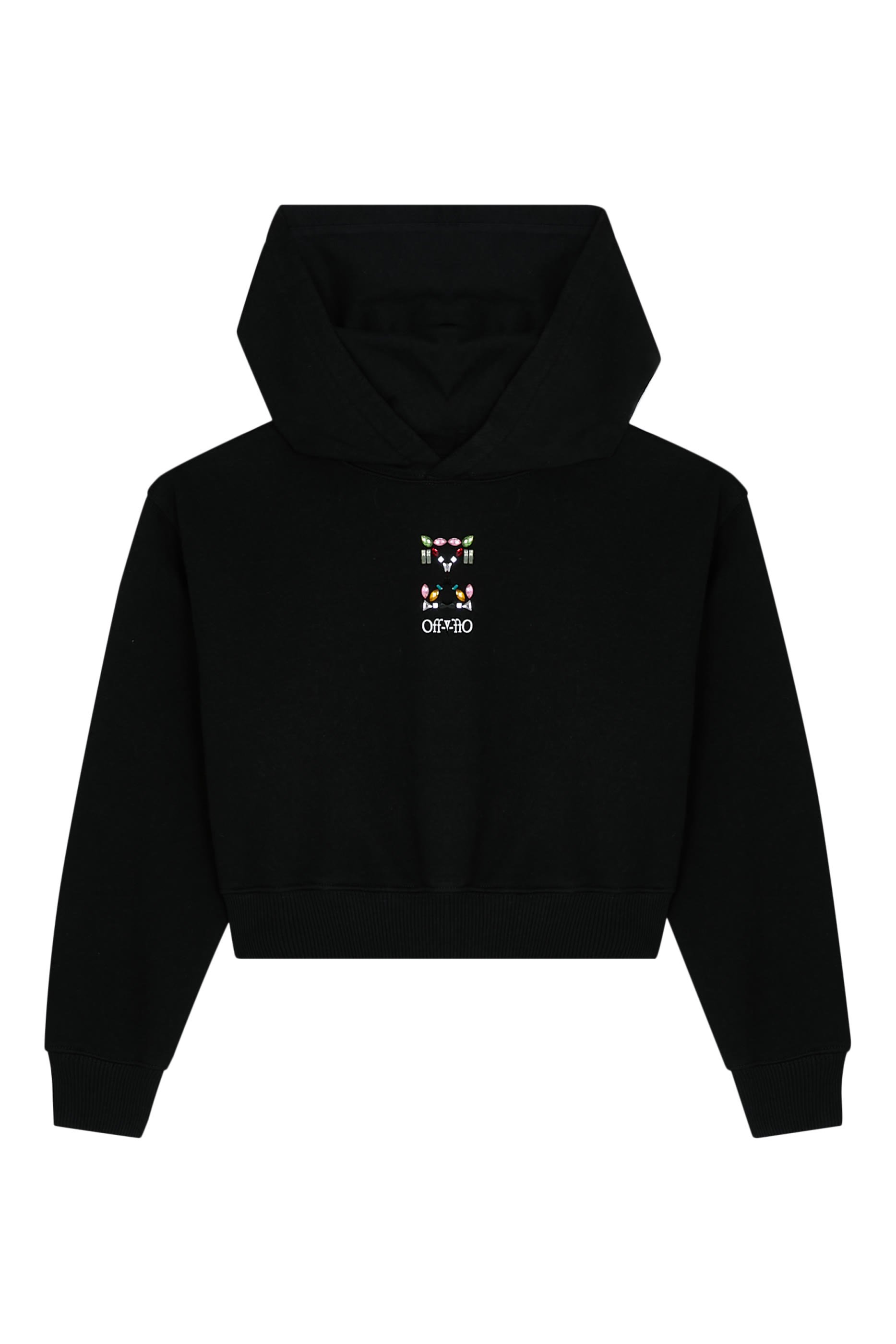  Kids Arrow Stones Crop Hoodie 