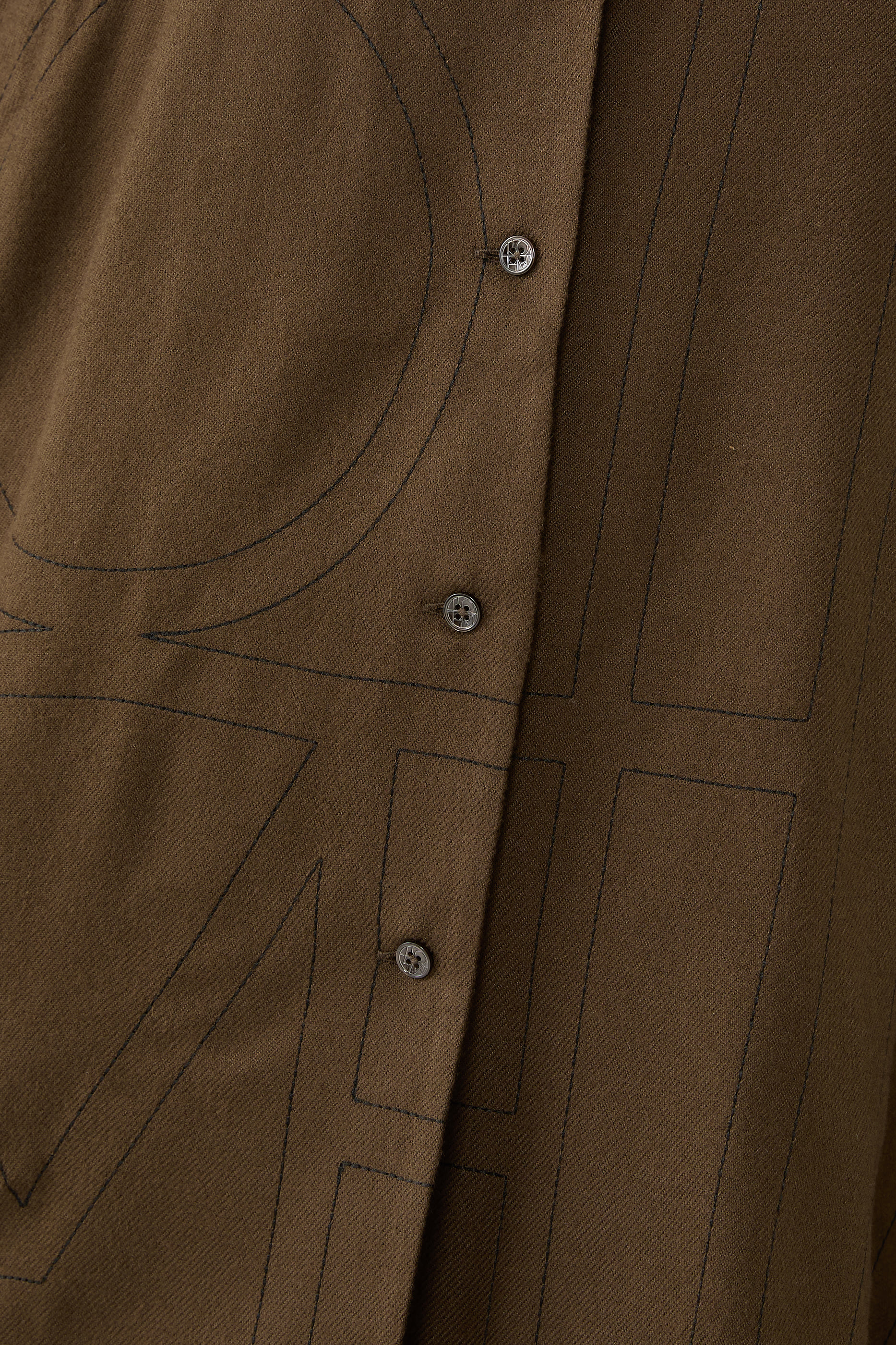 Monogram Flannel PJ Top