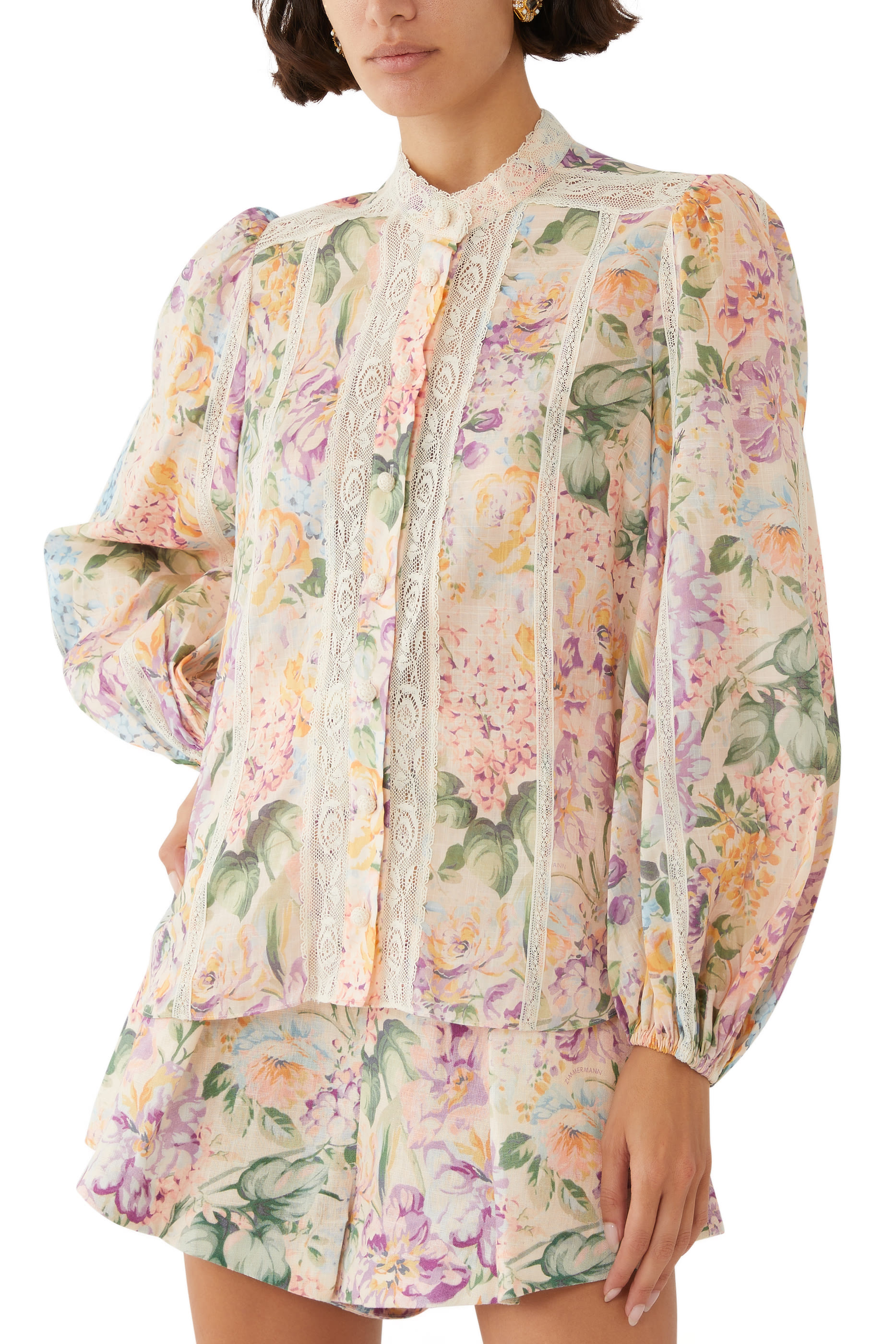 Halliday Lace Trim Shirt