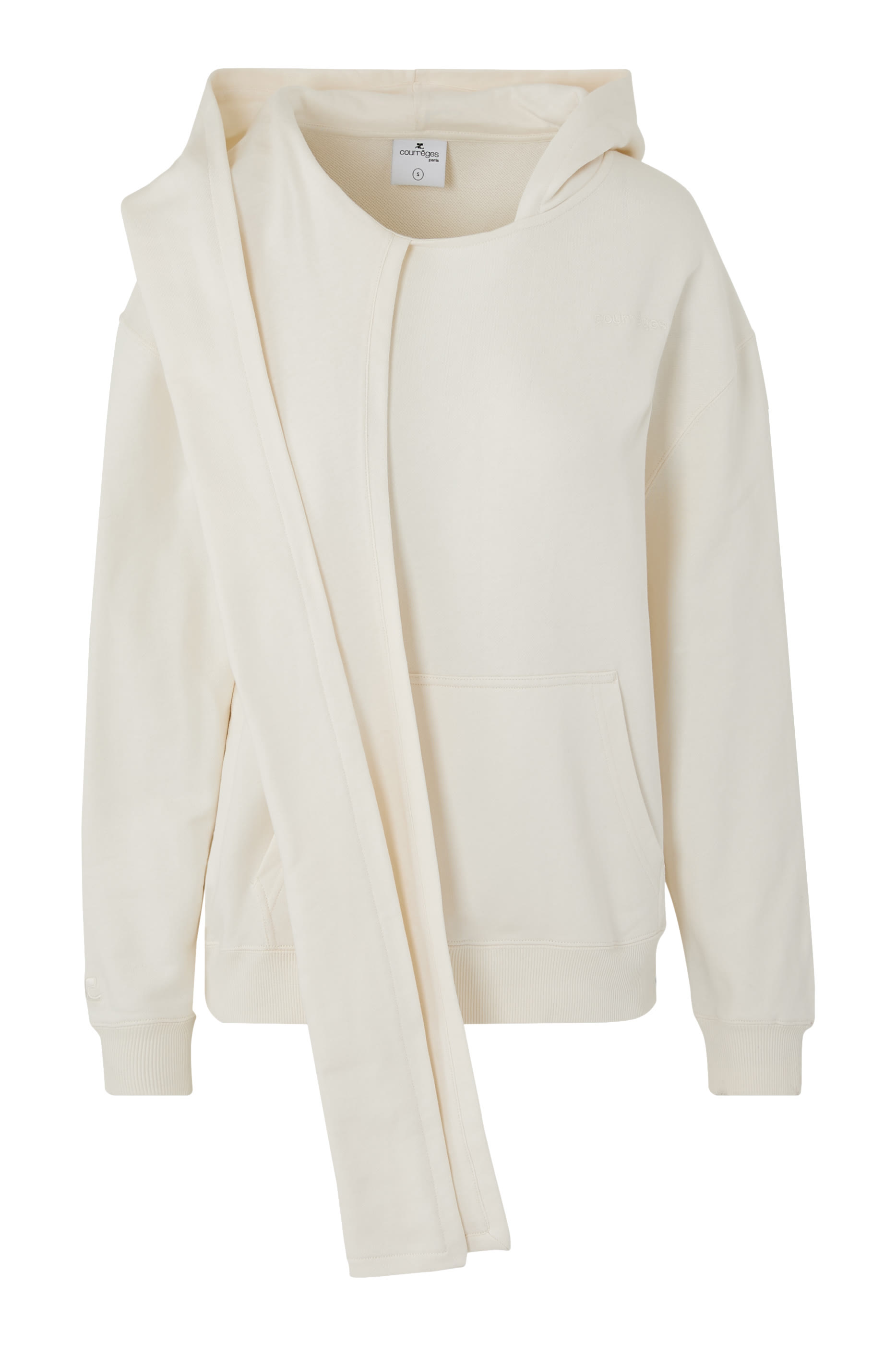 Scarf Embroidered Hoodie