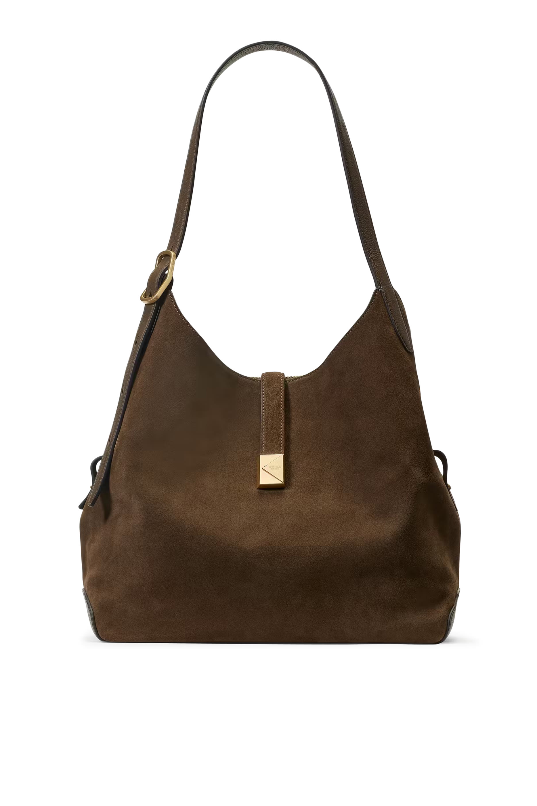 Deco Suede Crossbody Tote Bag