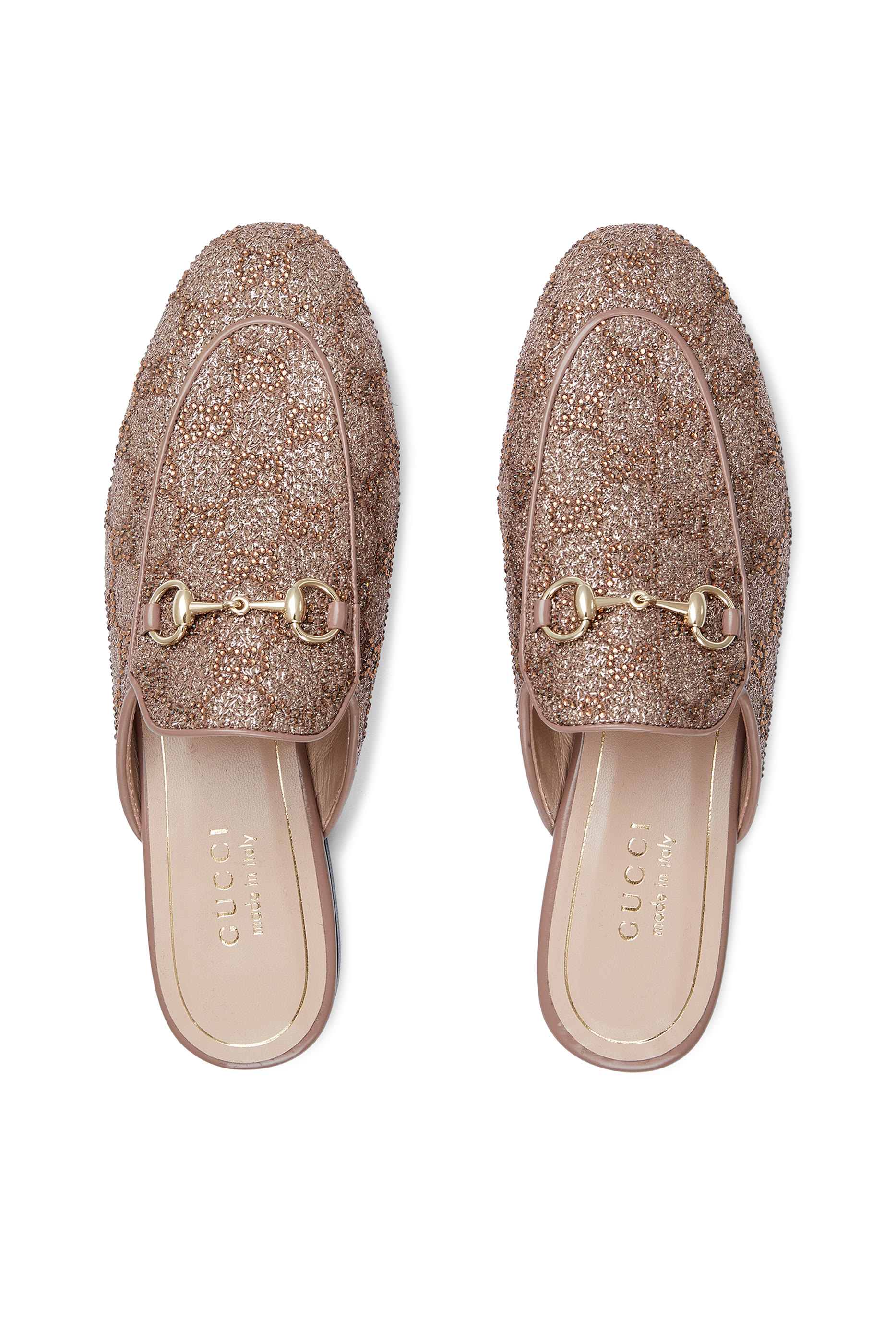 Princetown Slippers with Crystal Horsebit