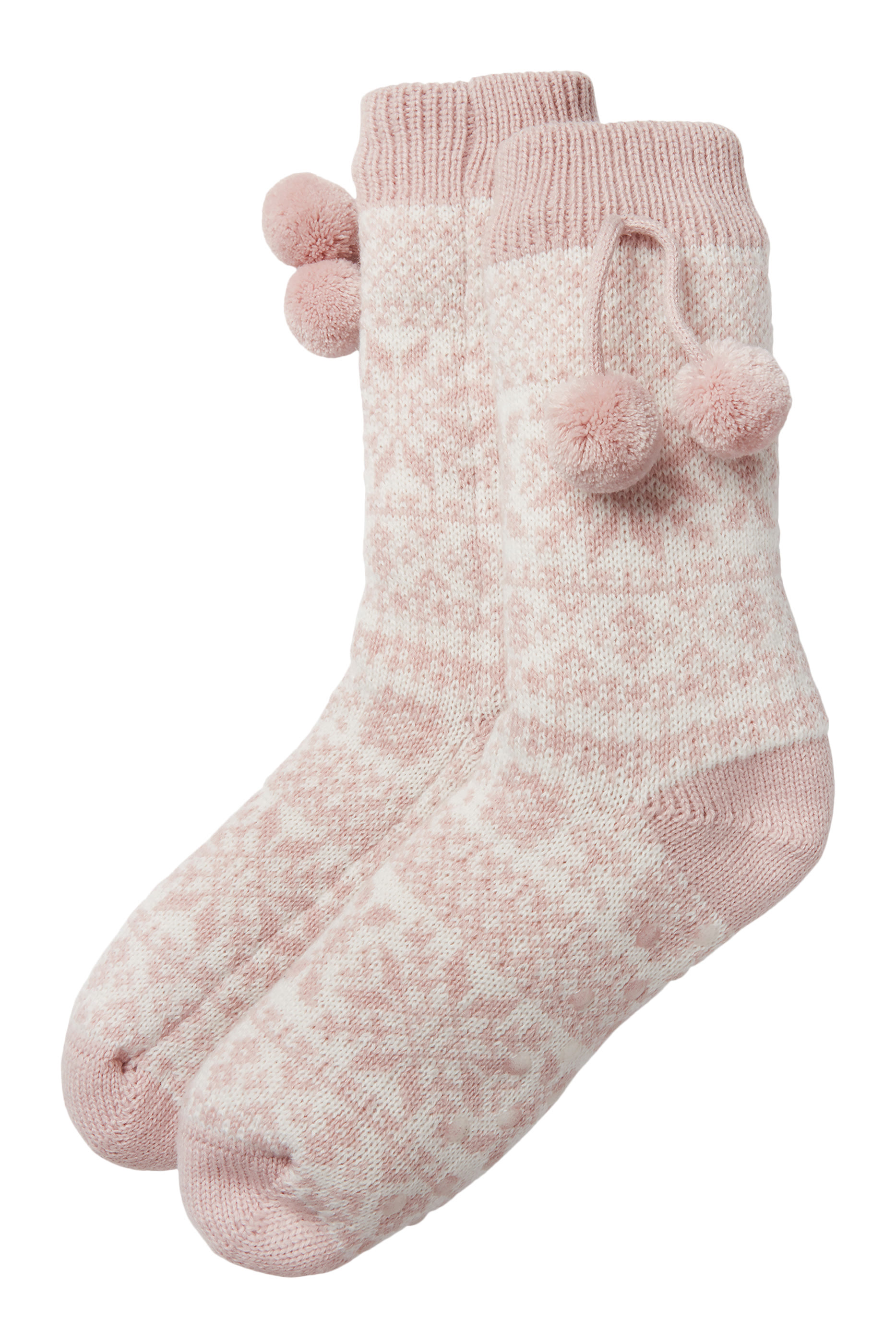 Fair Isle Slipper Socks