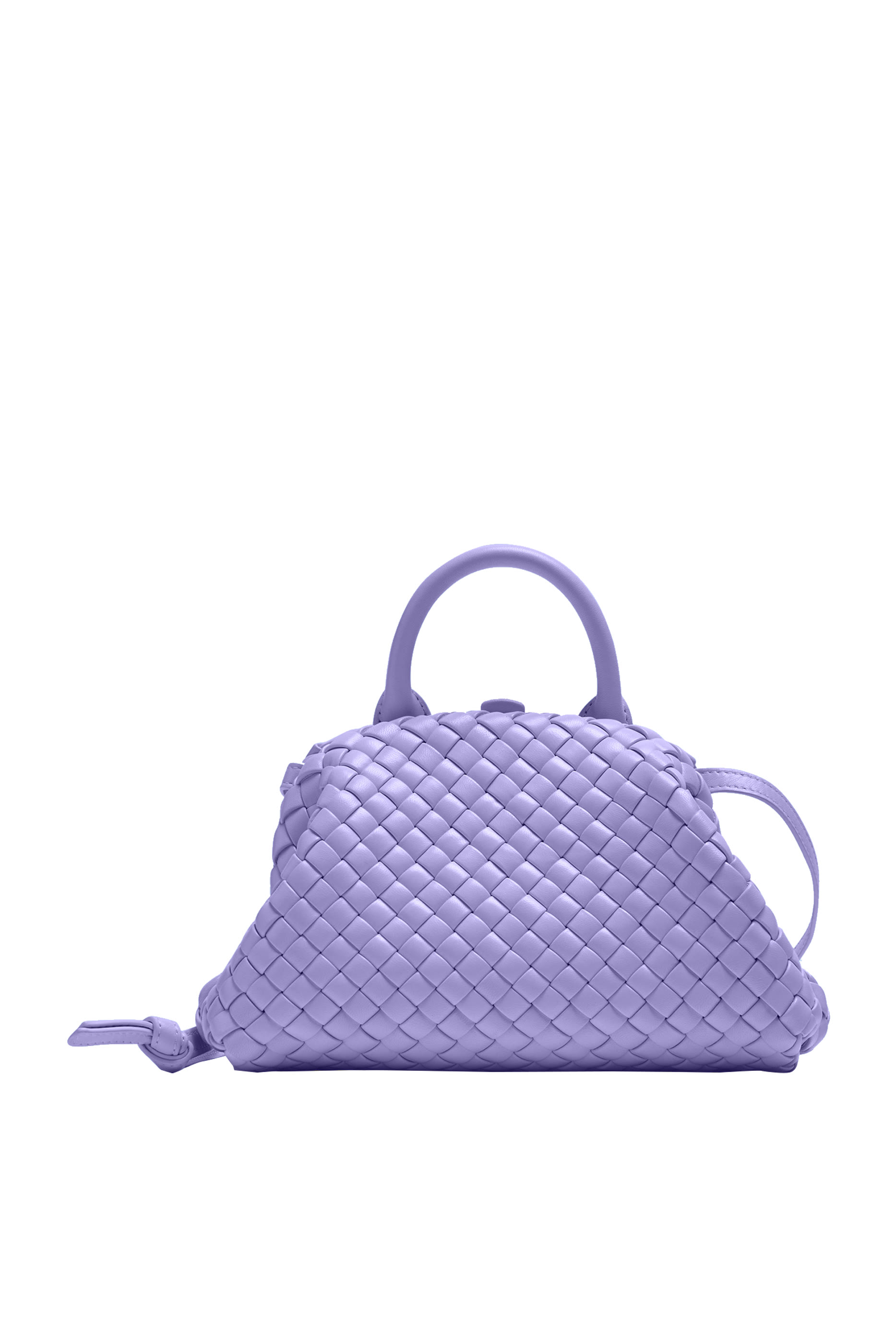 Mini Padded Intreccio Leather Top Handle Bag