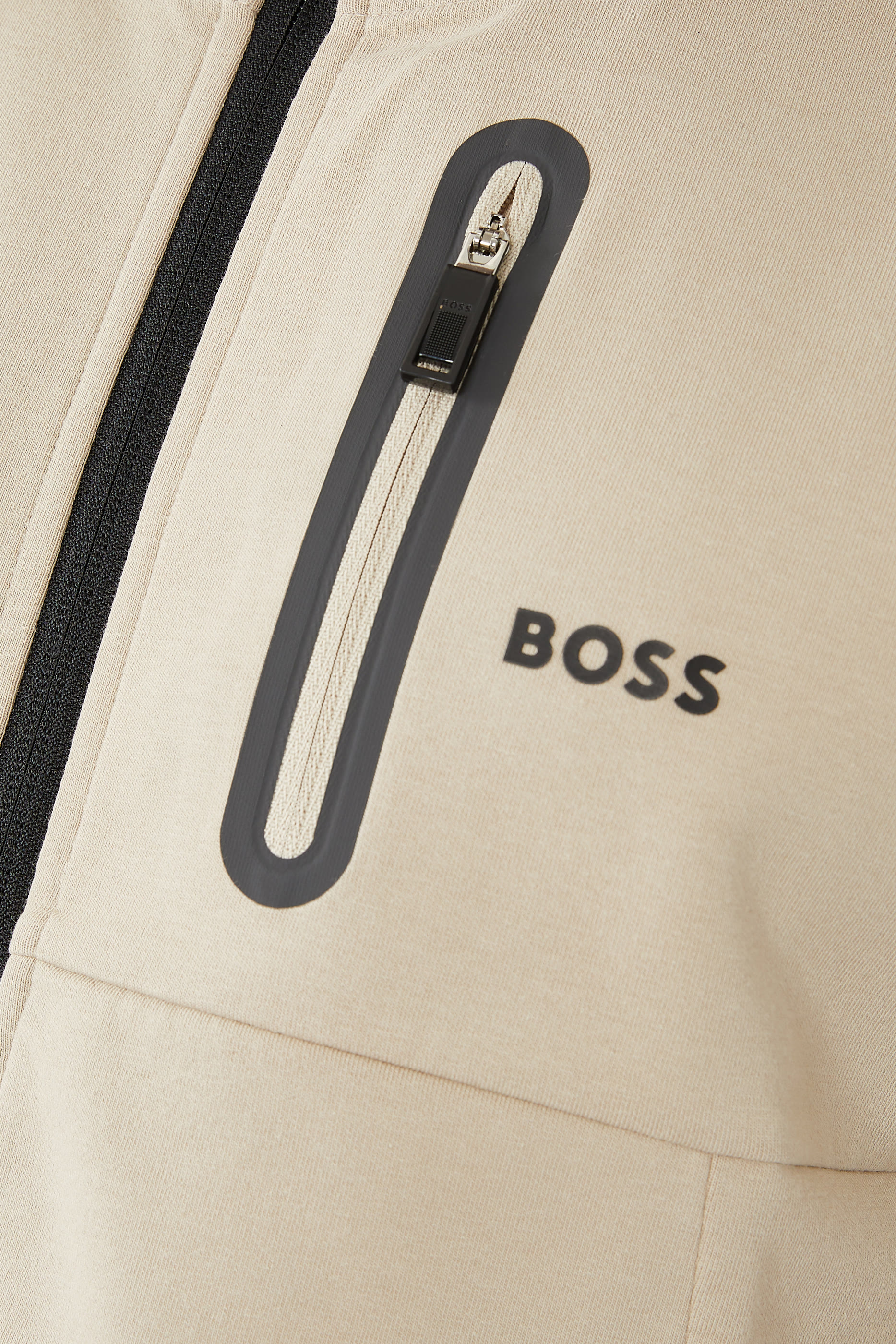 Cotton-Blend Zip-Up Hoodie