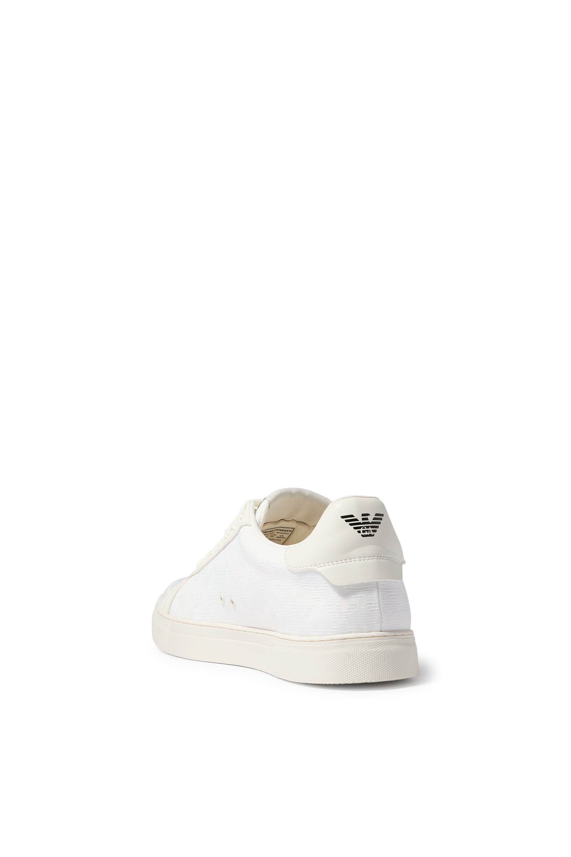  Nylon Sneakers with Jacquard All-Over Eagle Logo