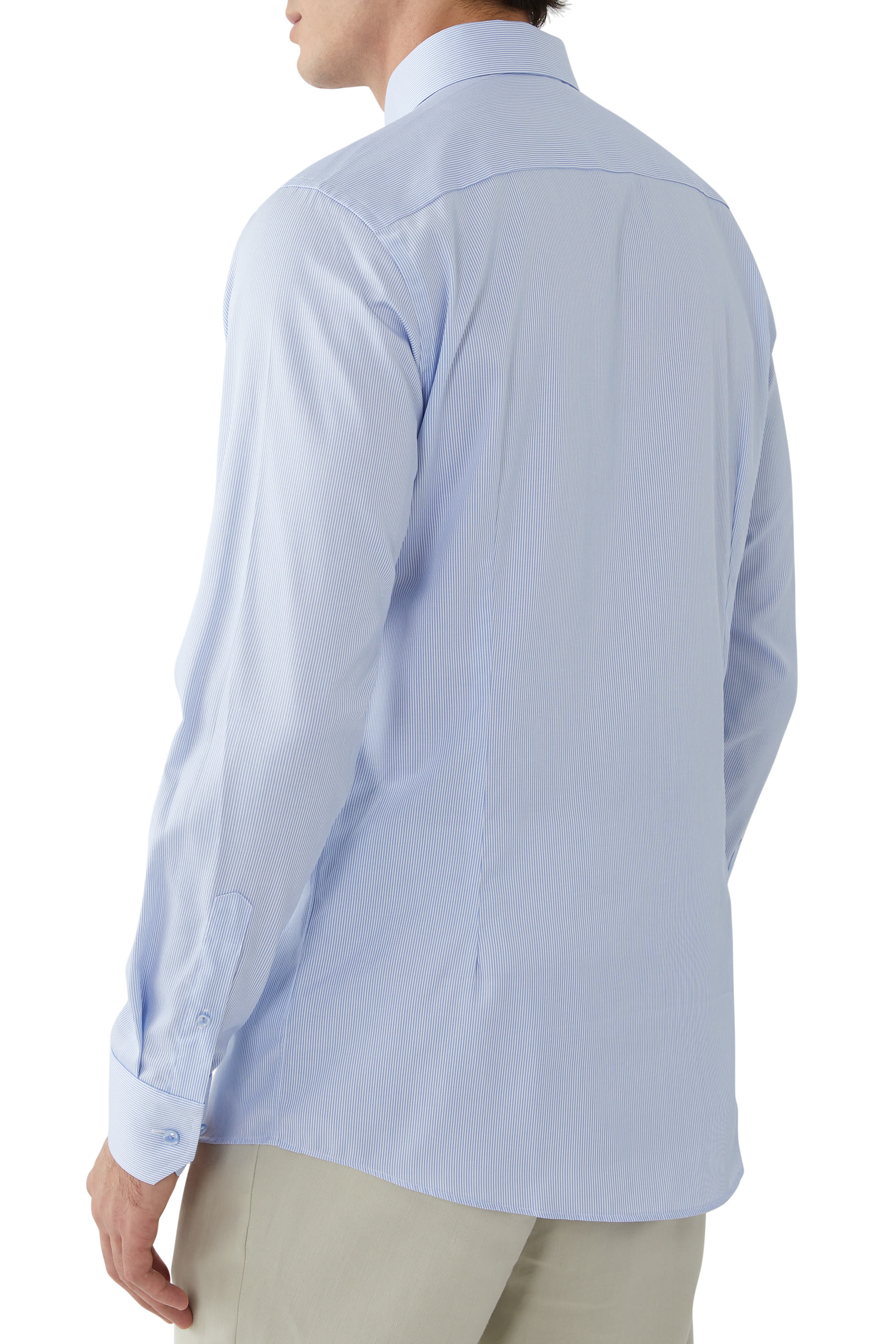 Fine Striped Signature Twill Shirt