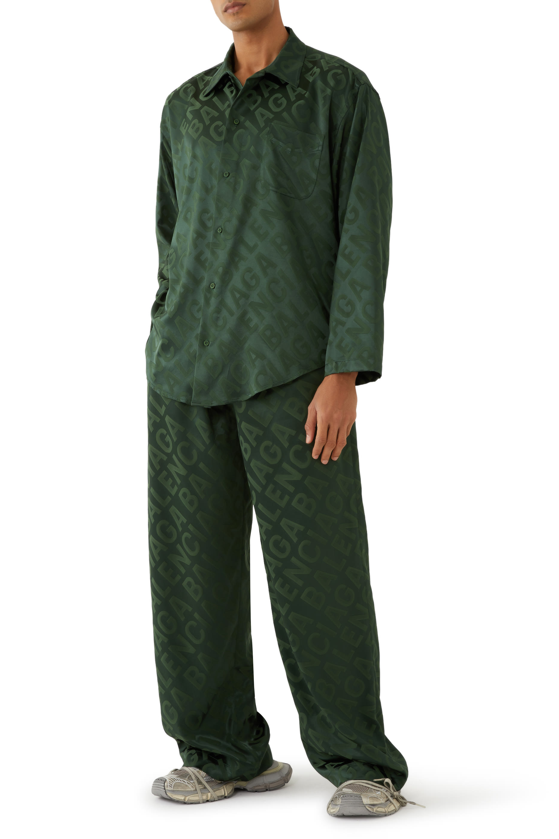 All-Over Logo Minimal Large Fit Shirt