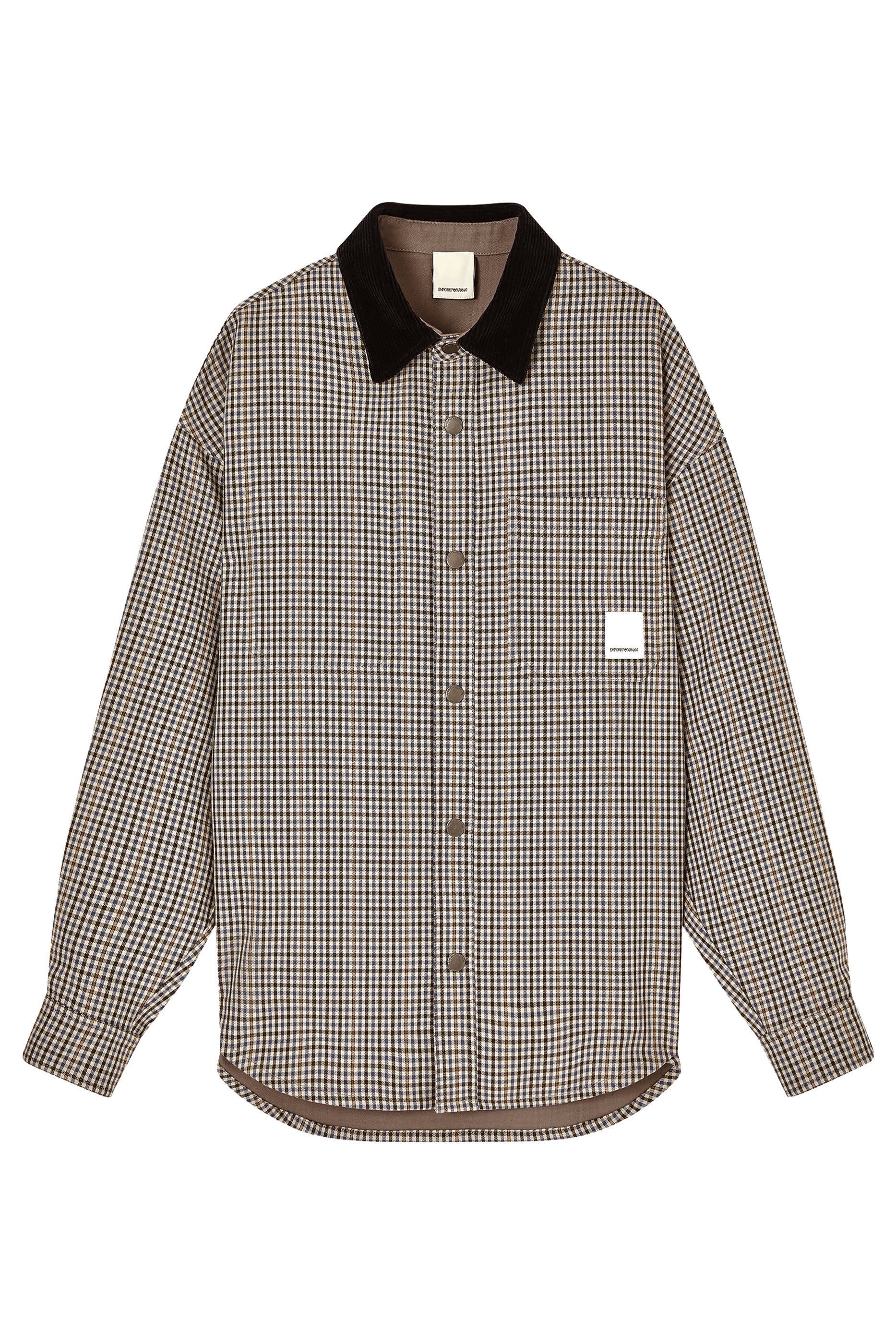 Eagle Club Check Motif Reversible Blouson