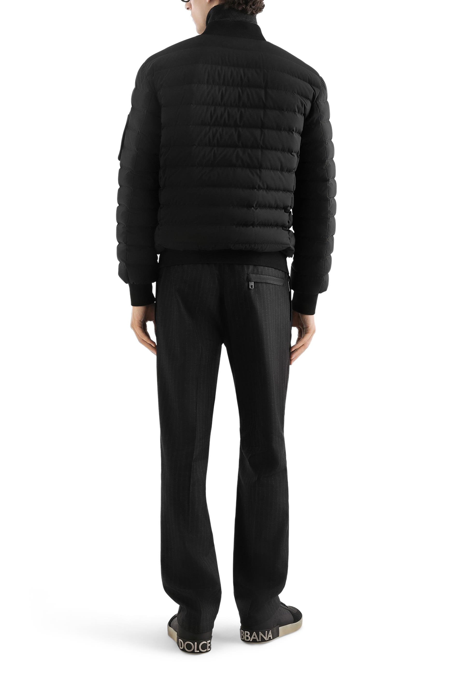 Logo Quilted and Padded Satin Jacket