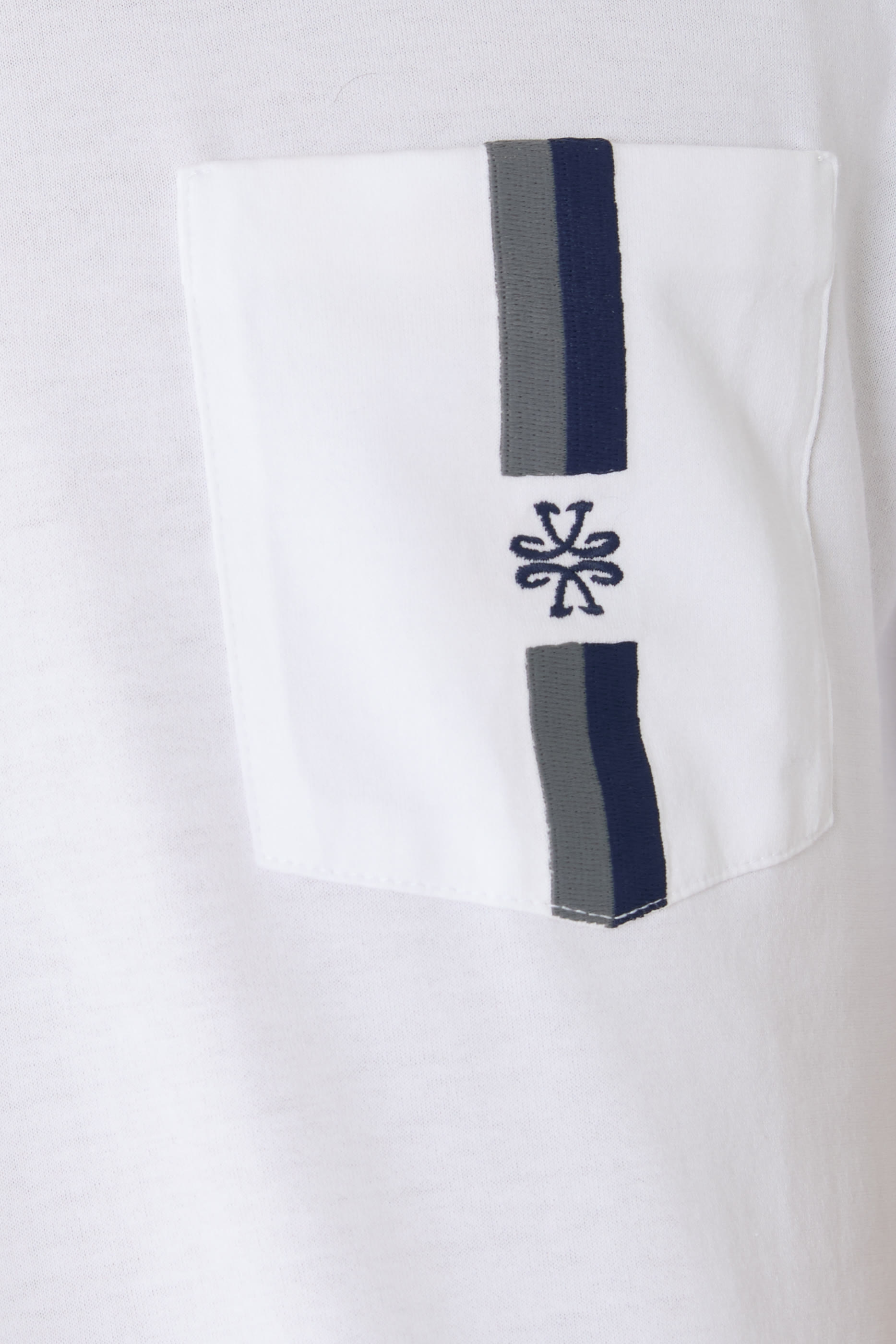 Chest Pocket Cotton Jersey Crewneck T-Shirt