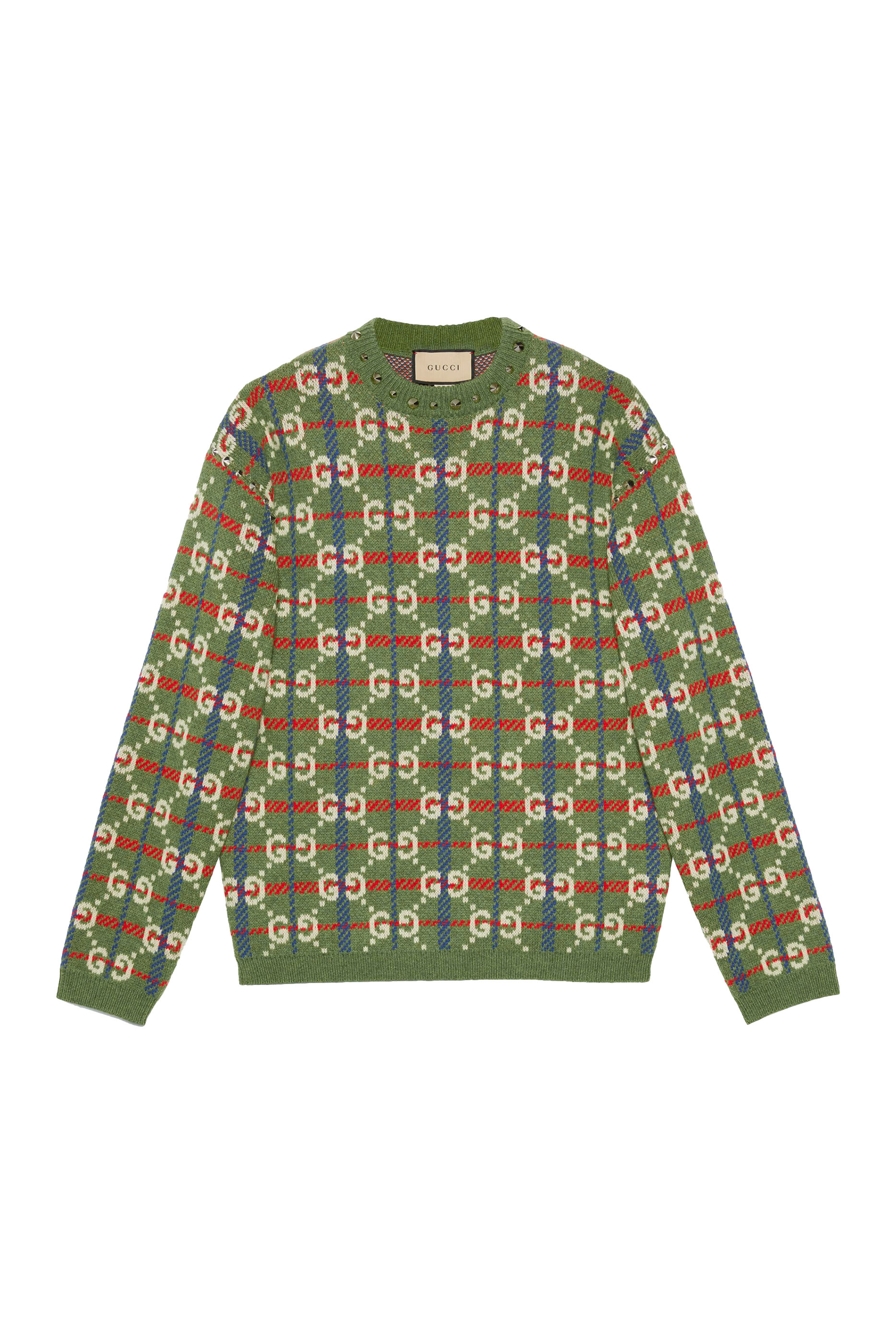 Monogram-Check Sweater