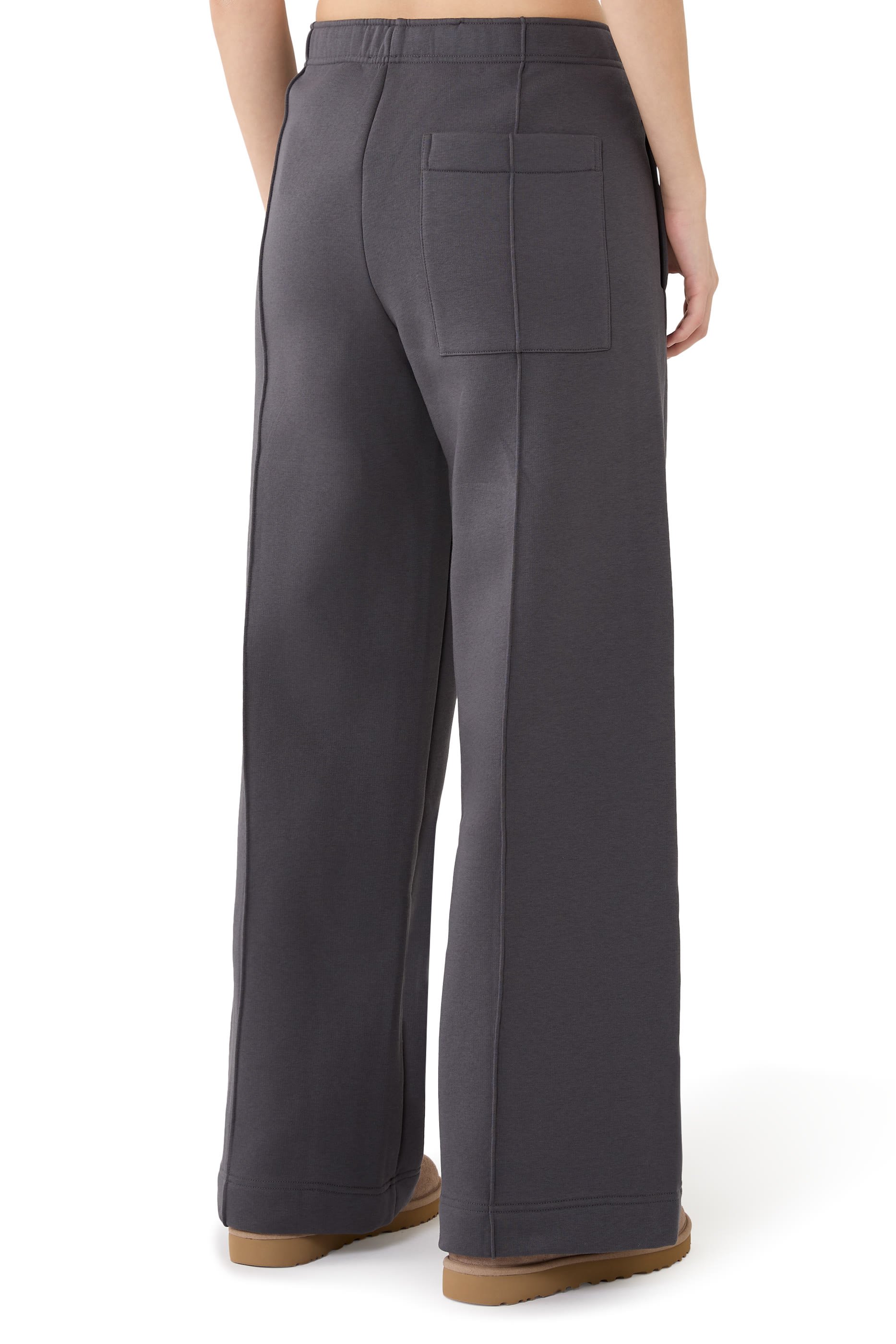 Carbon Finish Wide Leg Trousers