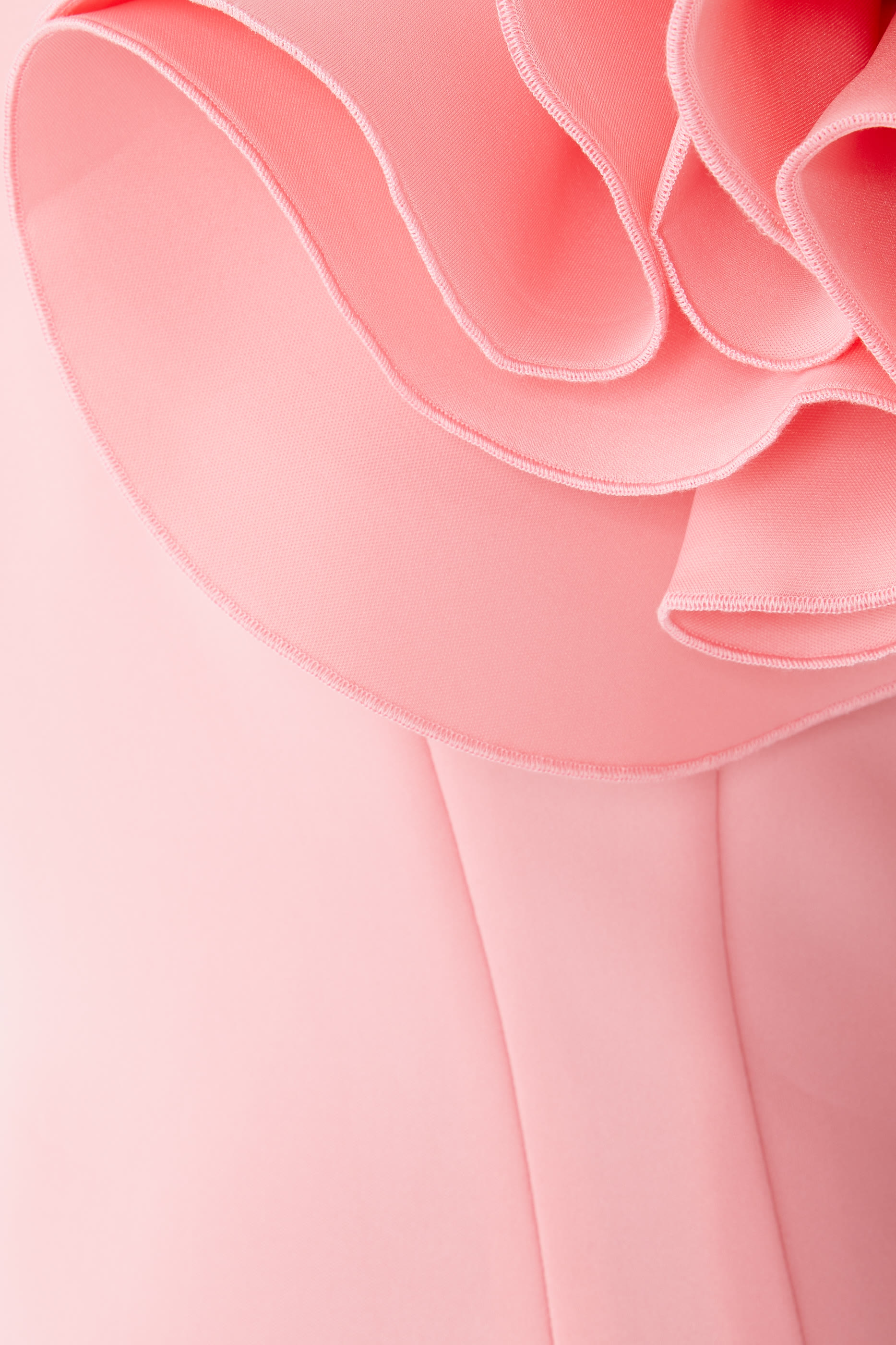 Blush Off the Shoulder Sheath Dress