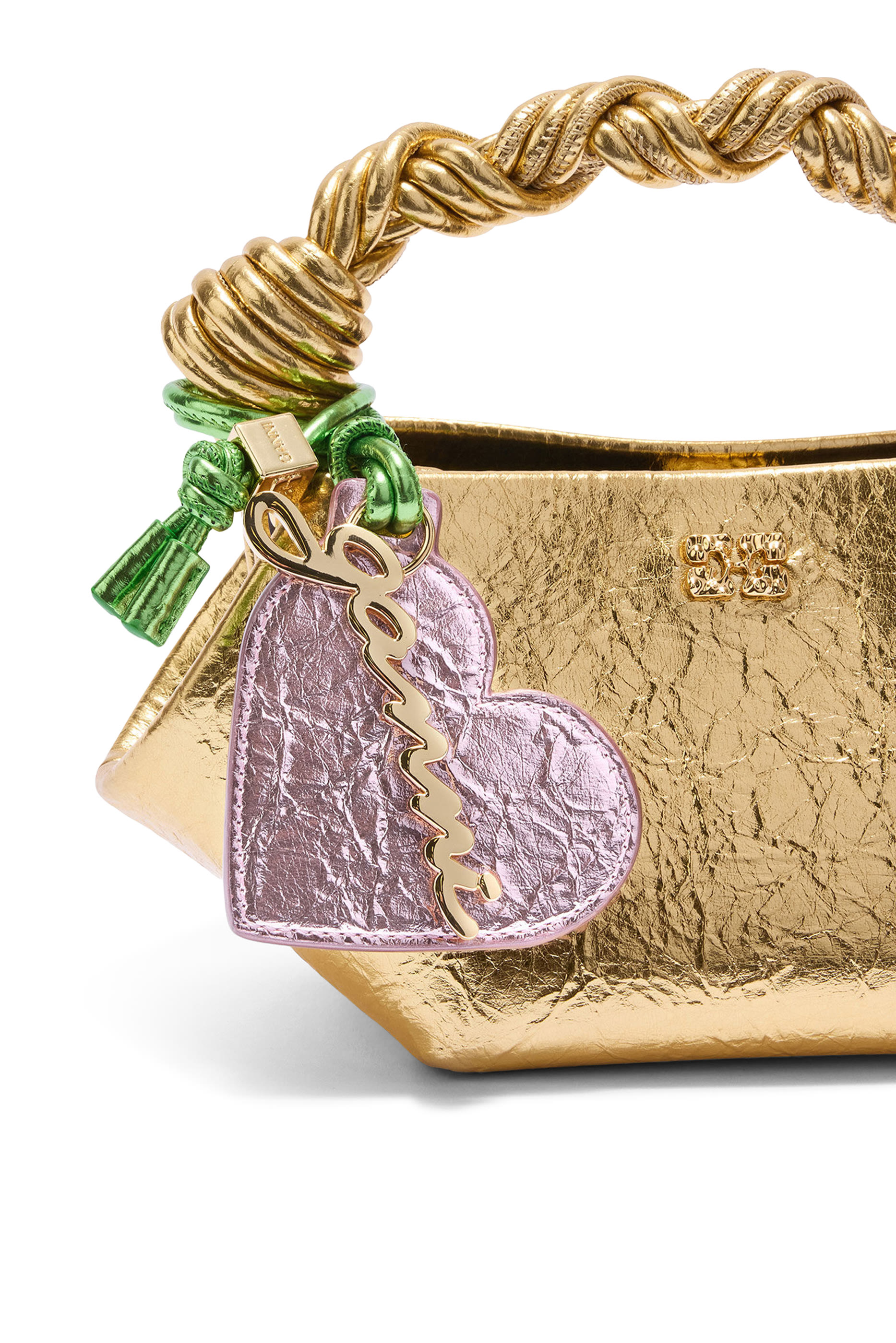 Metallic Heart Mirror