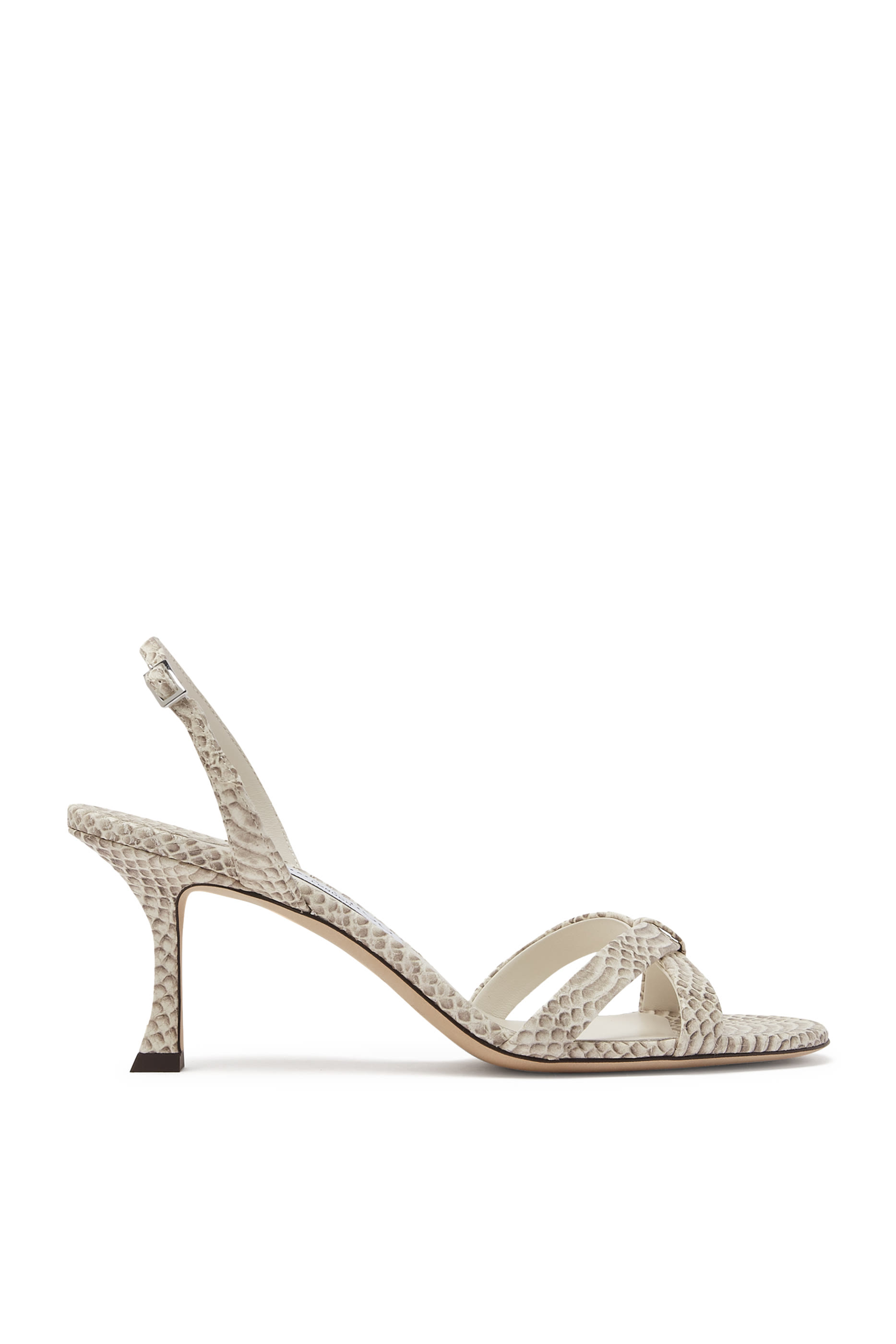 Elsy 70 Leather Crossover Slingbacks