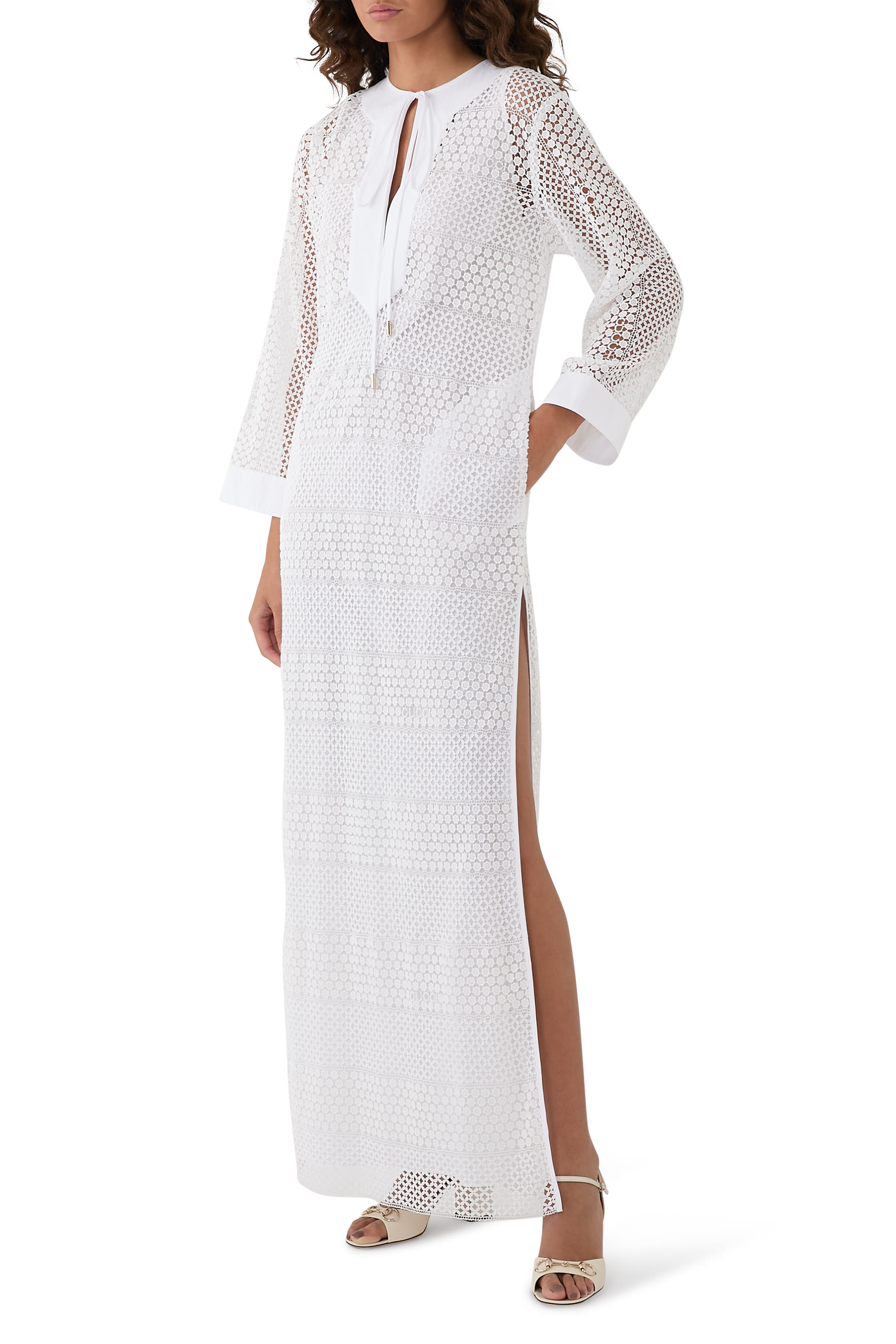 Macrame Stripe Dress