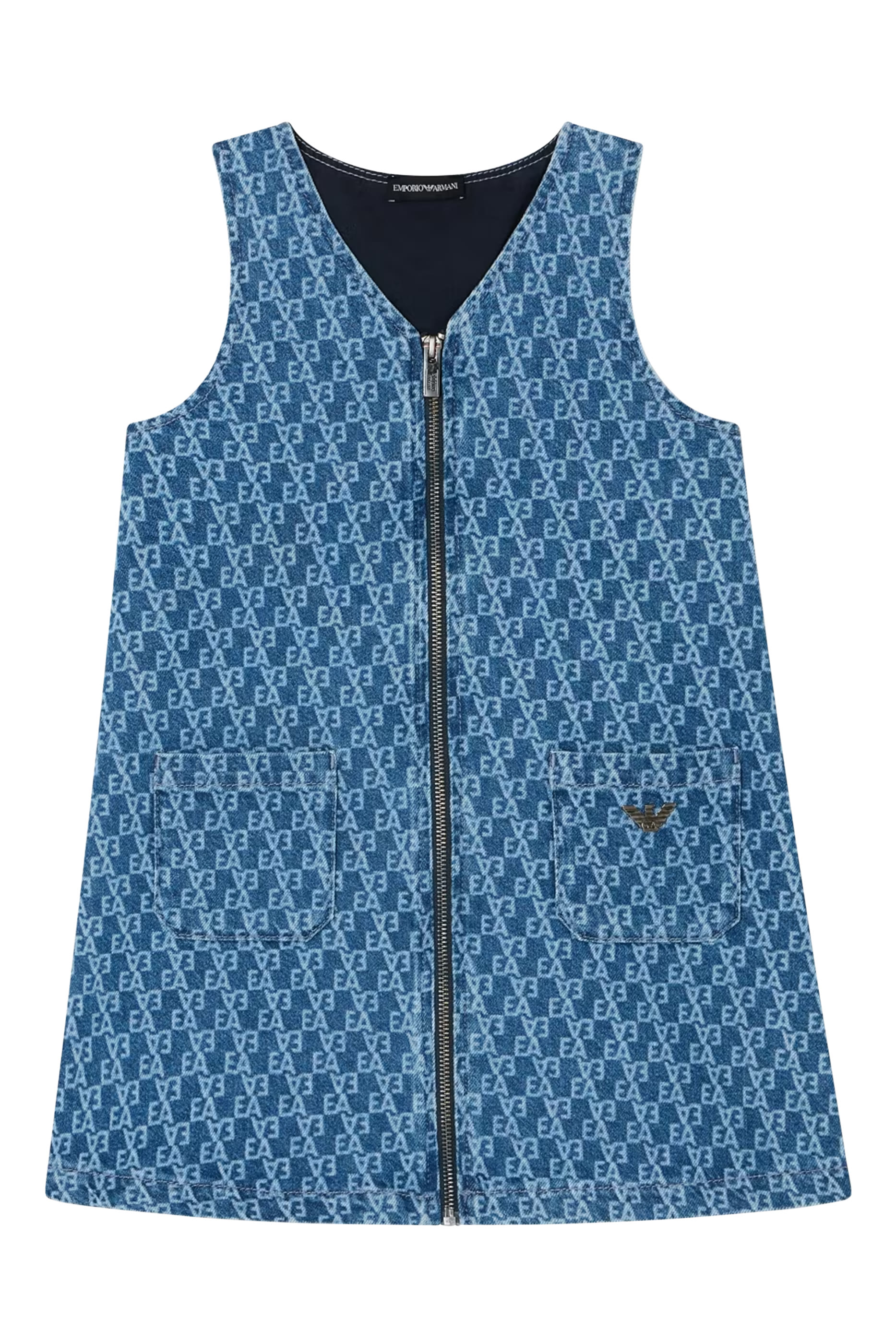 Kids All-Over EA Logo Interlock Jersey Dress