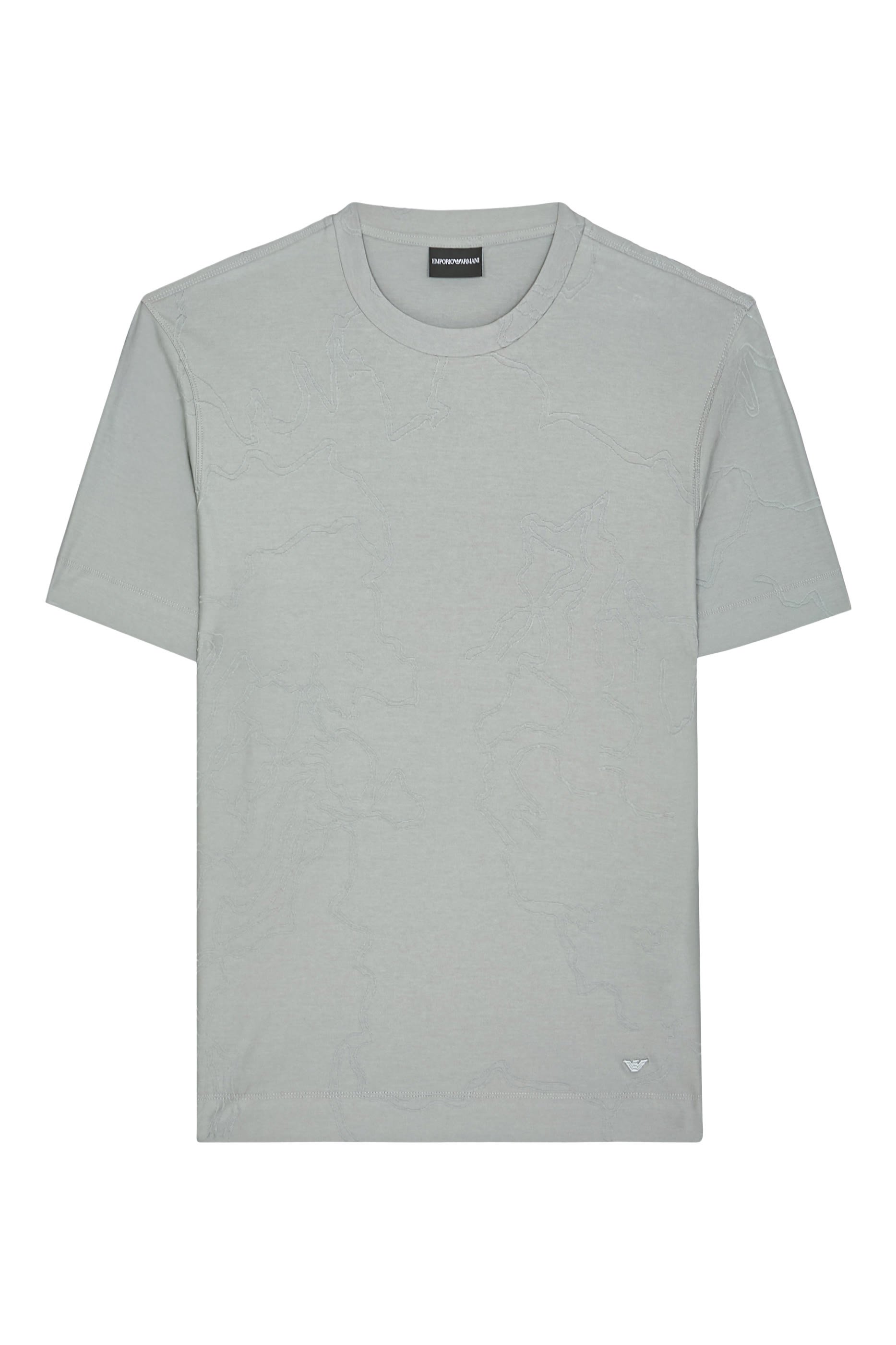 Silk Jersey T-Shirt with Mesh Detail 