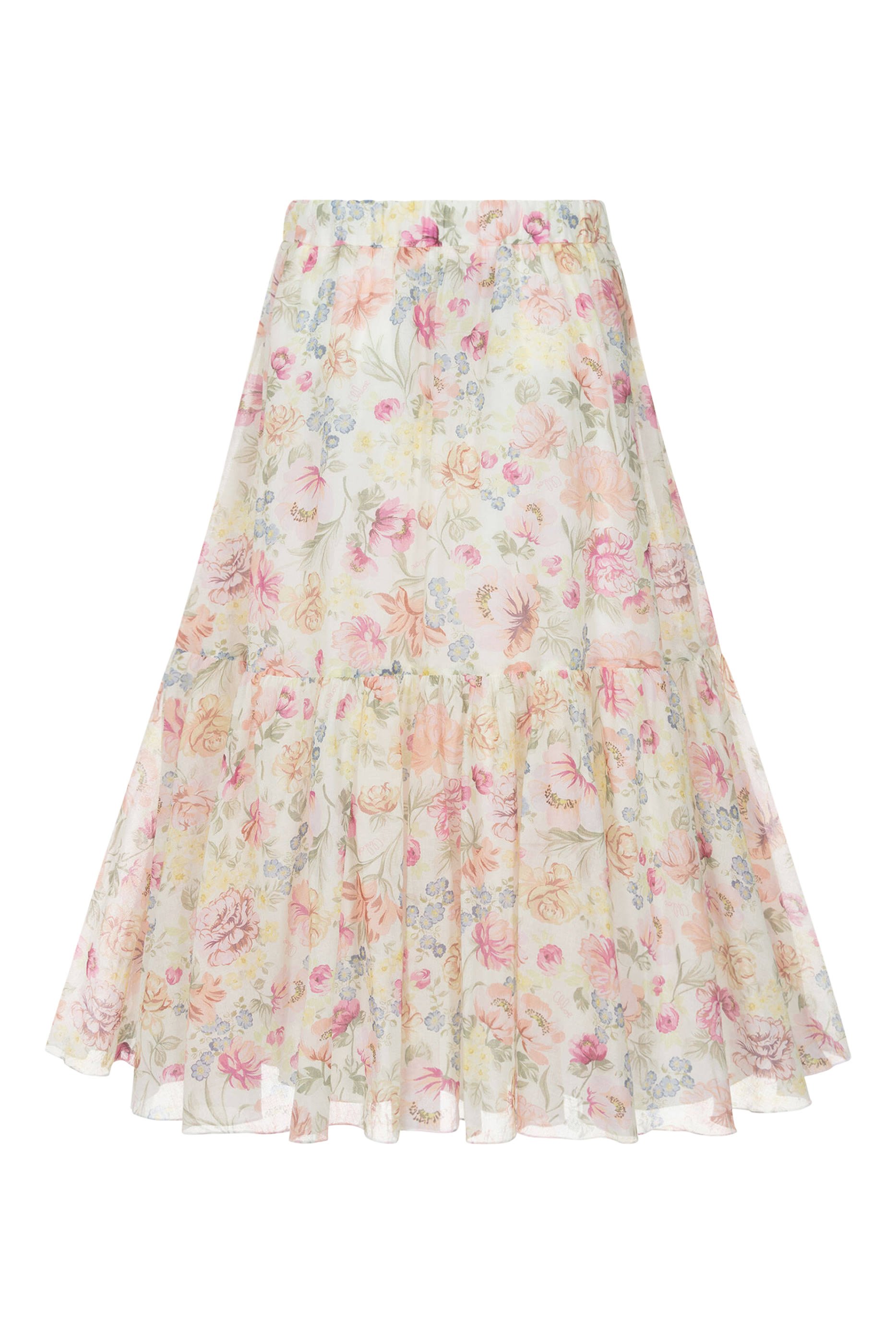 Kids Floral Maxi Skirt