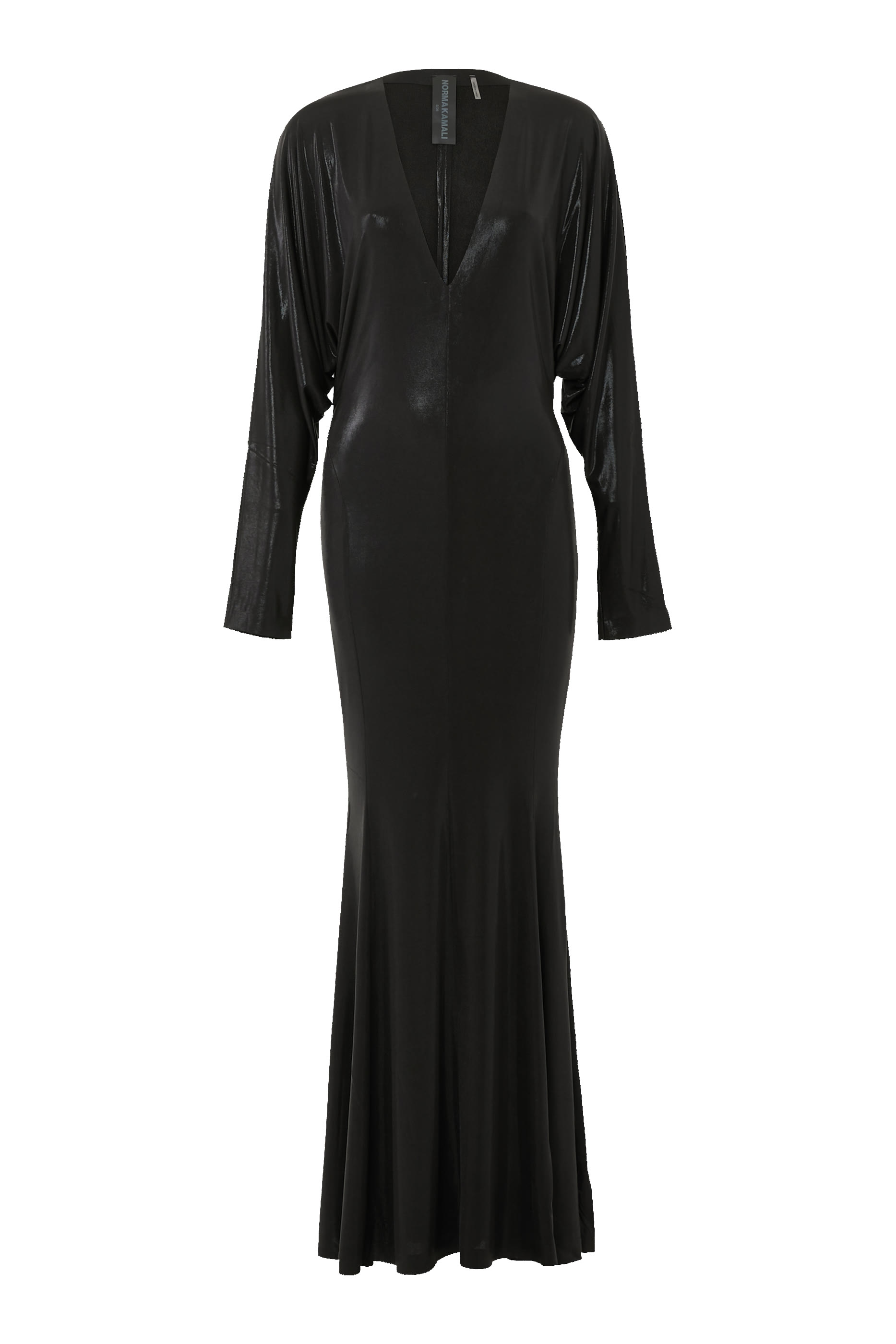 Dolman V Neck Fishtail Gown