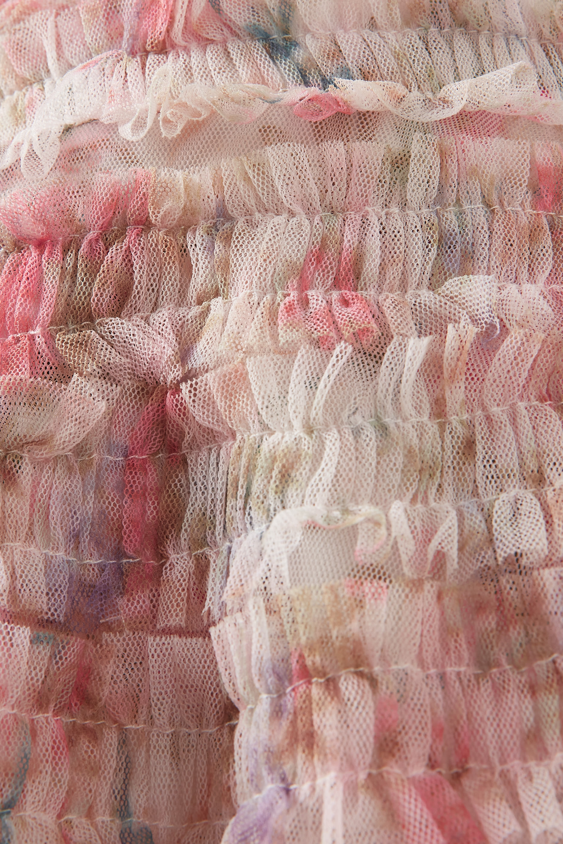 Kids Floral Wreath Short Sleeved Dress