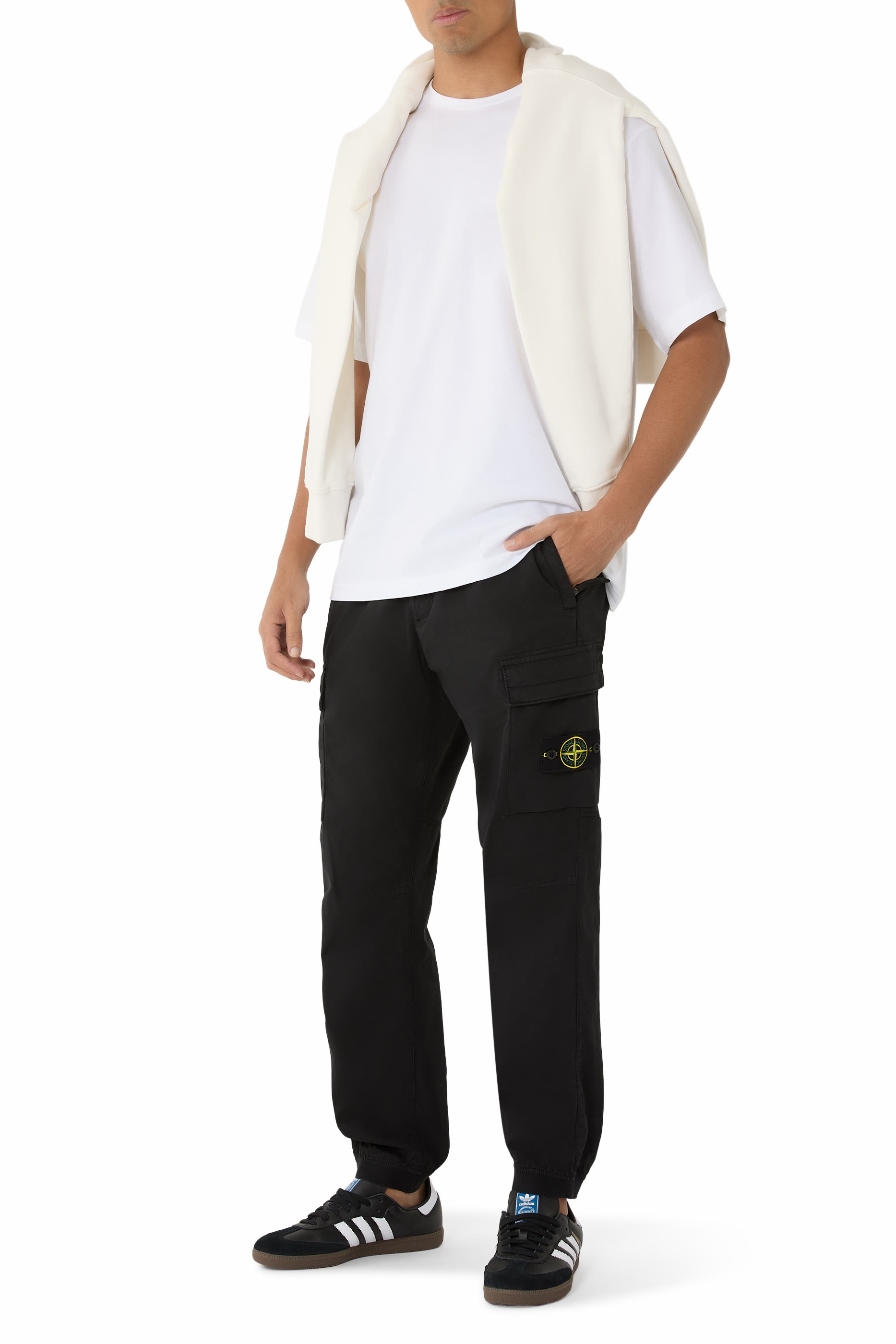 Regular-Tapered-Fit Cargo Trousers