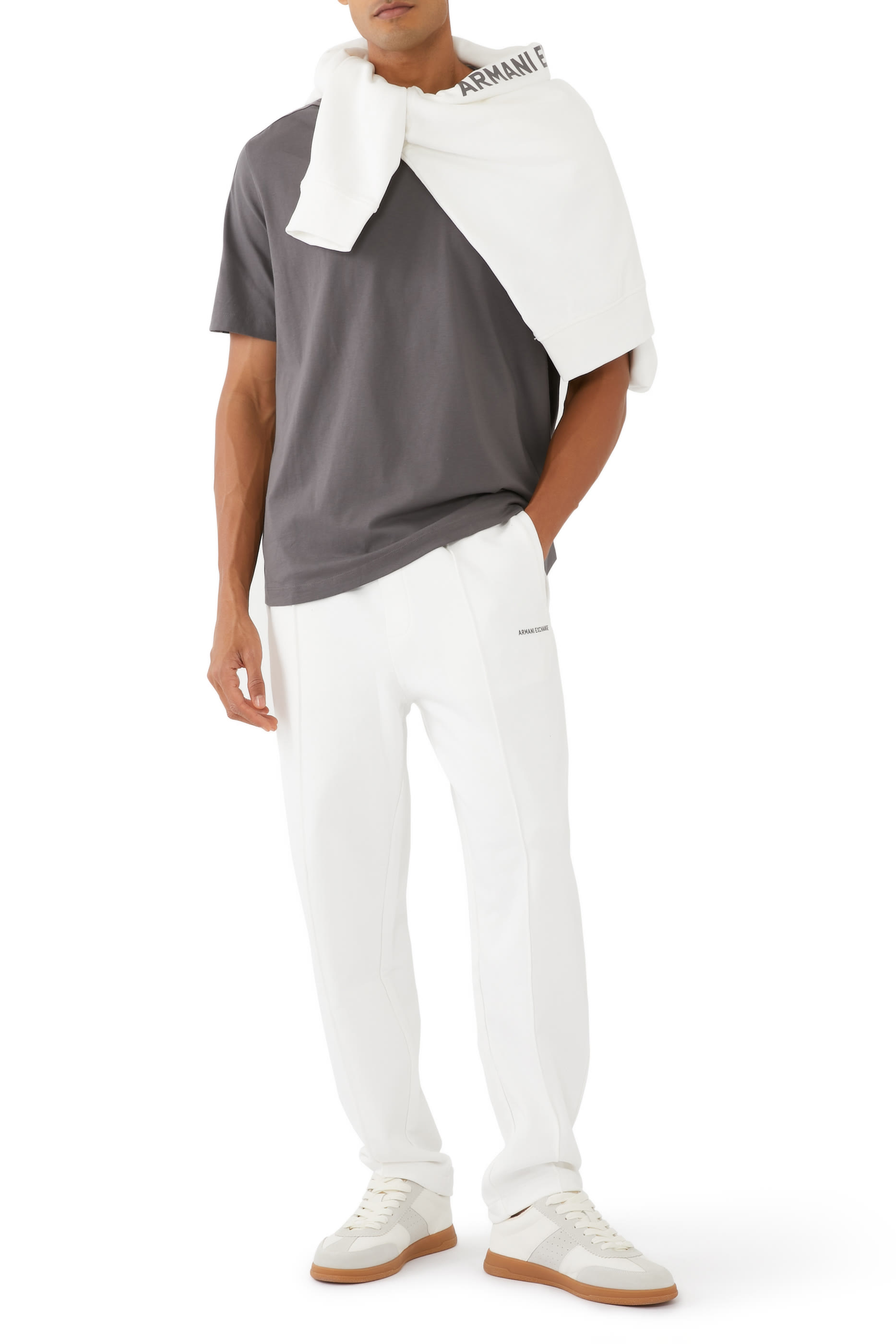 AX Lettering Logo Crew Neck T-Shirt