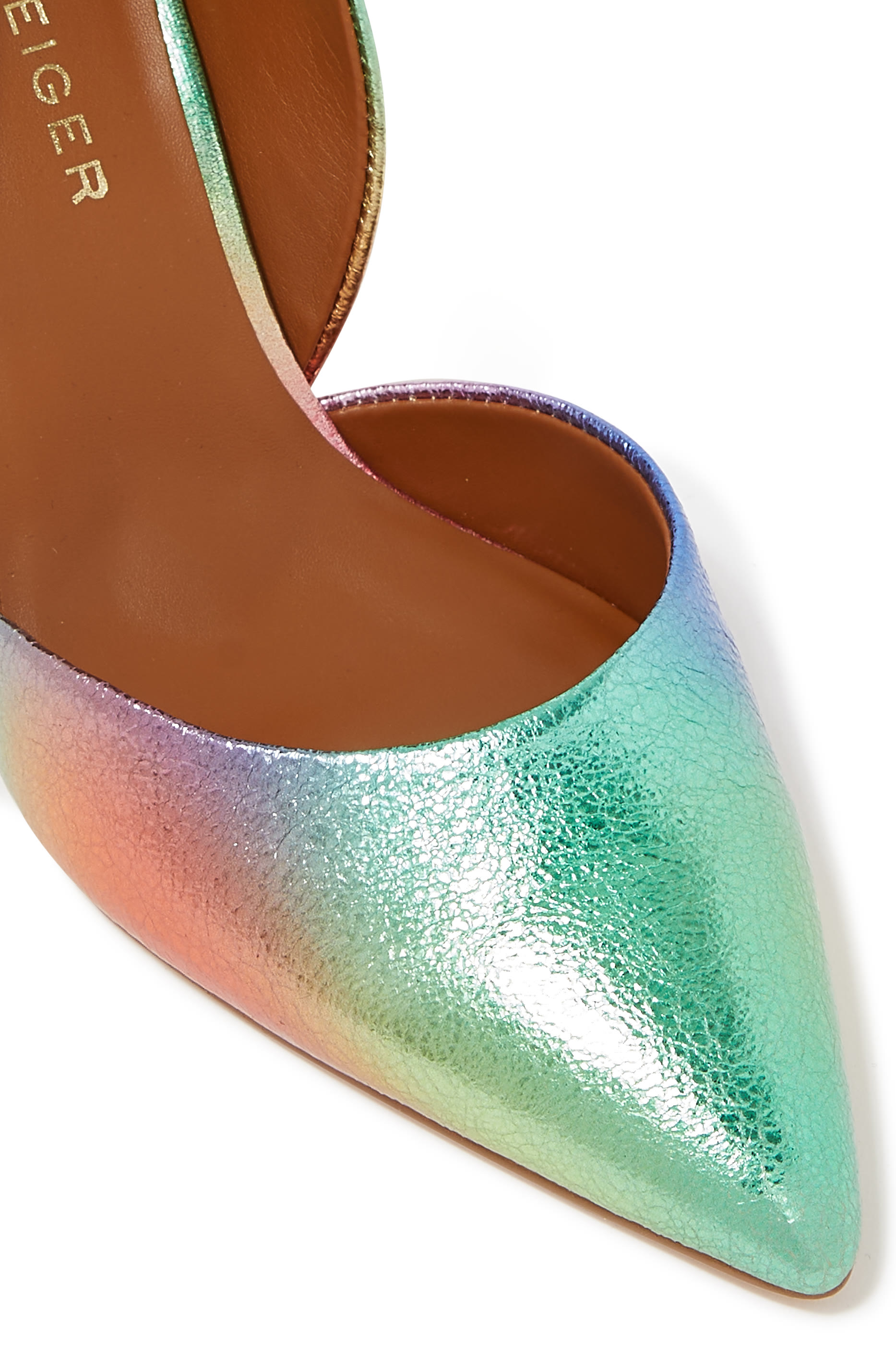 Bond 90 Iridescent Leather Pumps