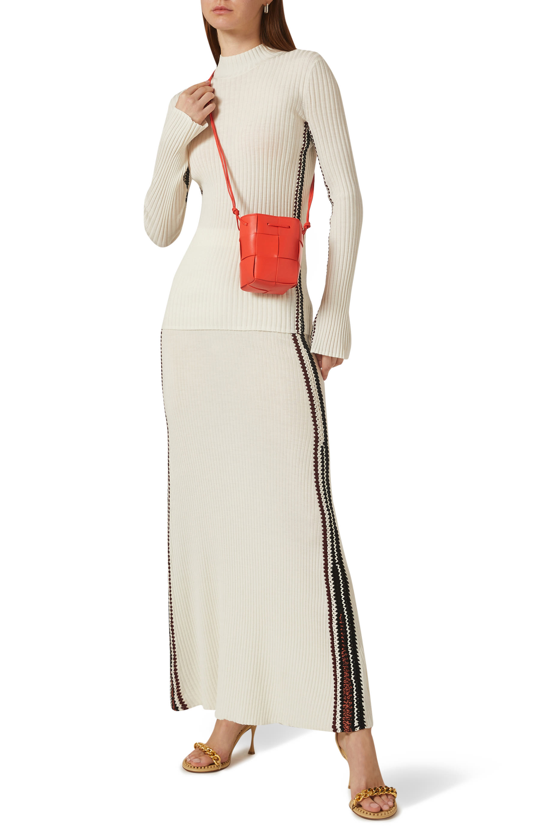 Mini Cassette Cross-Body Bucket Bag