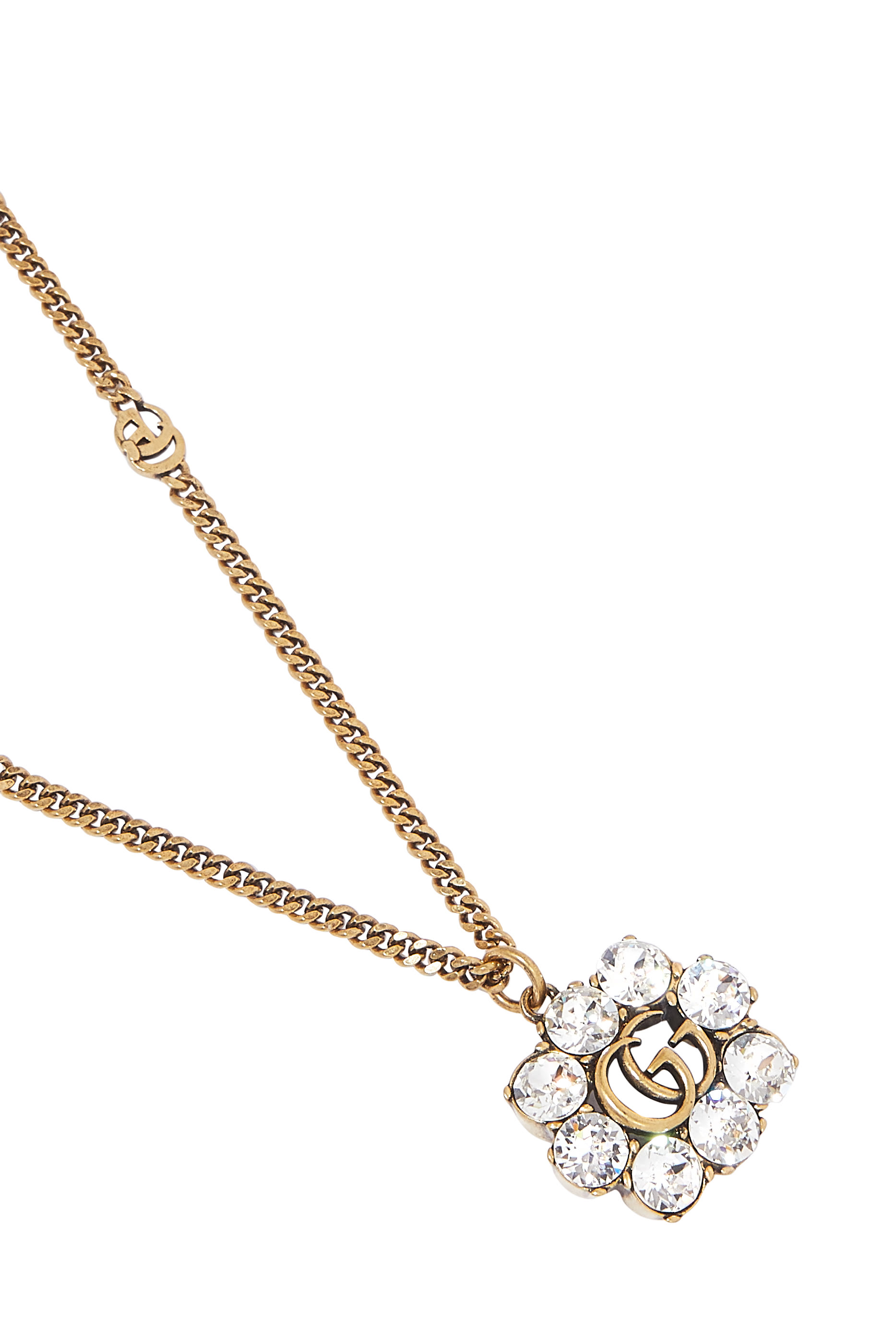 Crystal Double G Necklace