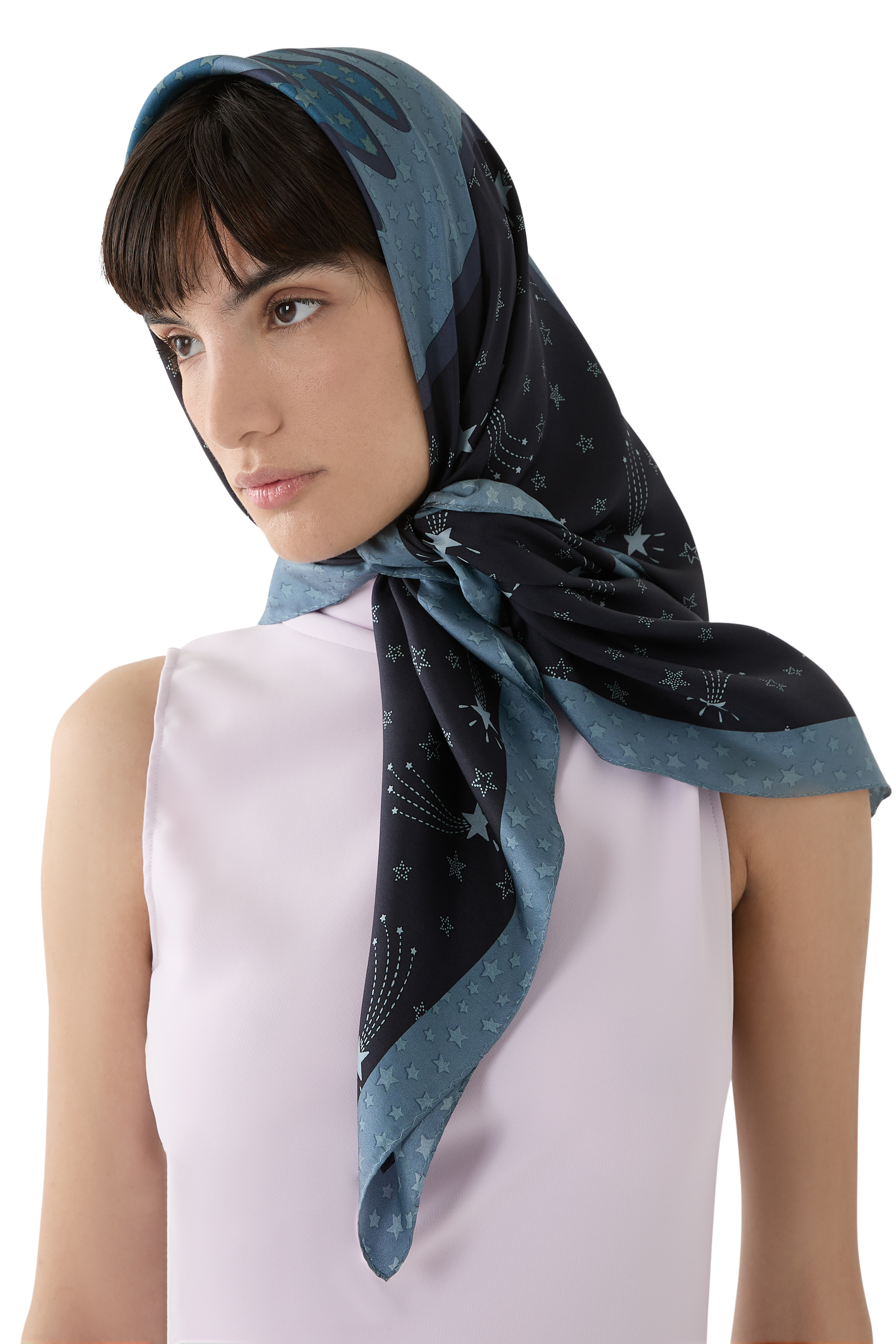 Shooting Star Rexy Silk Square Scarf