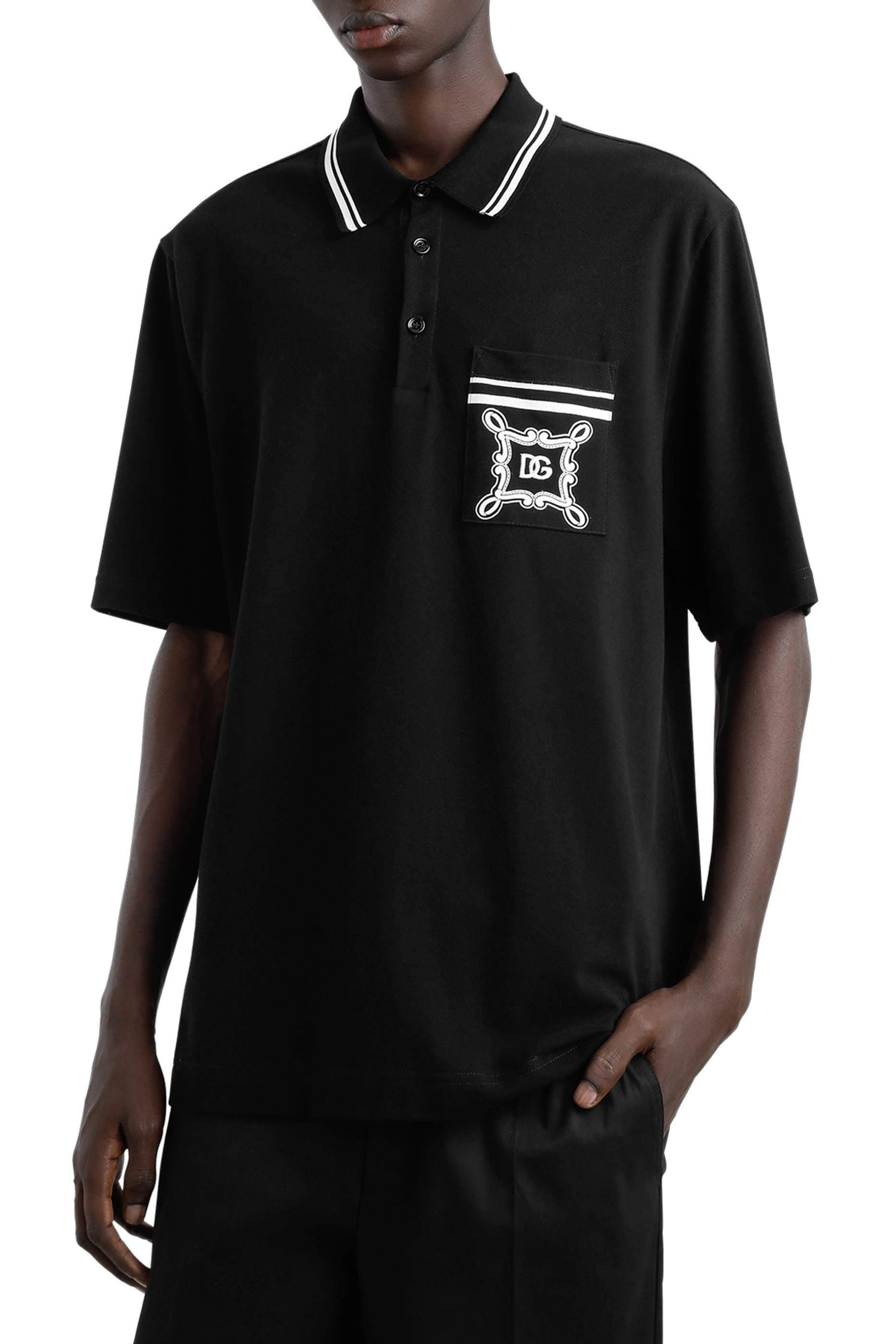 Bandanna-Print Cotton Polo-Shirt