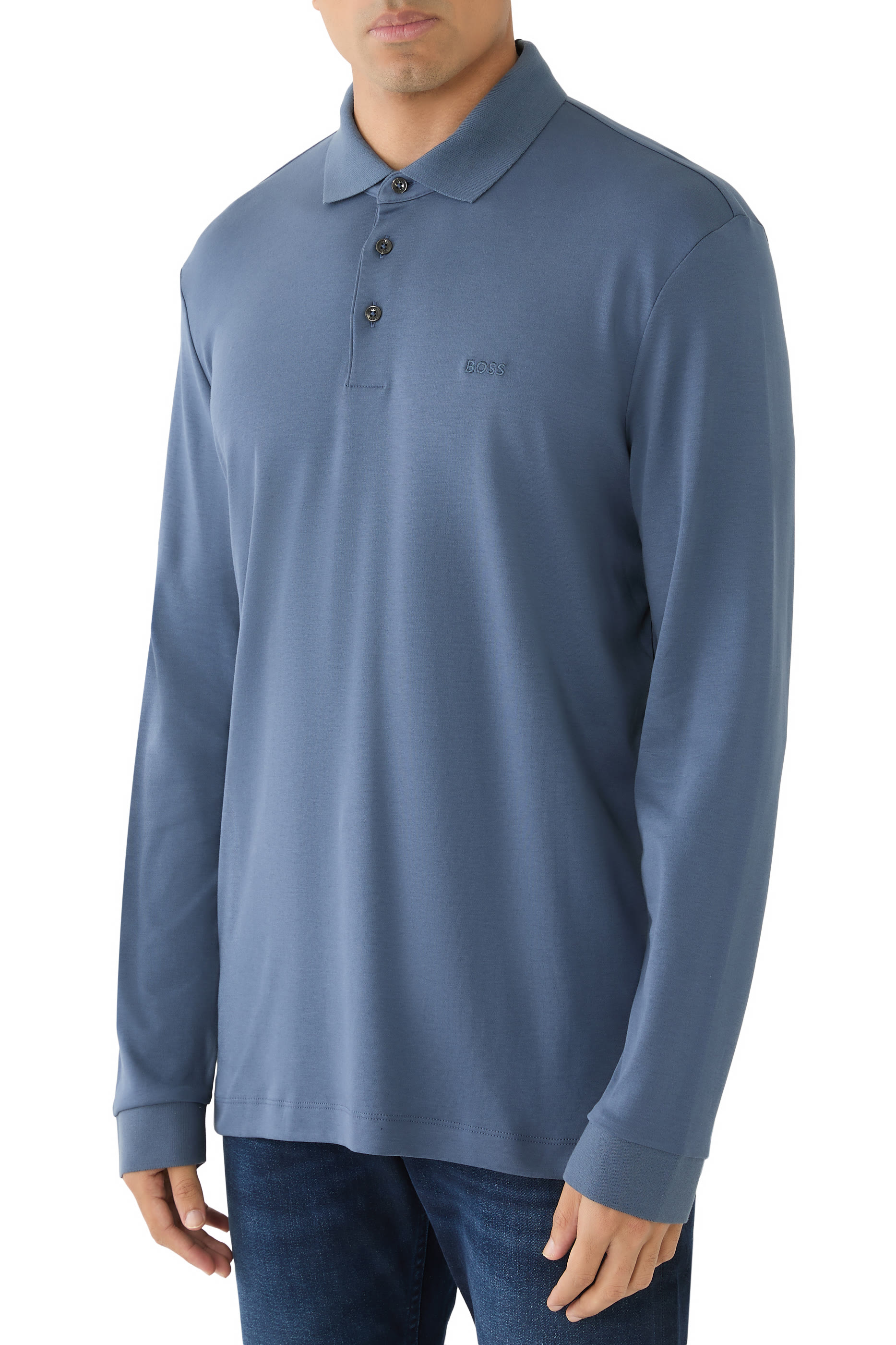 Logo Long Sleeves Polo Shirt