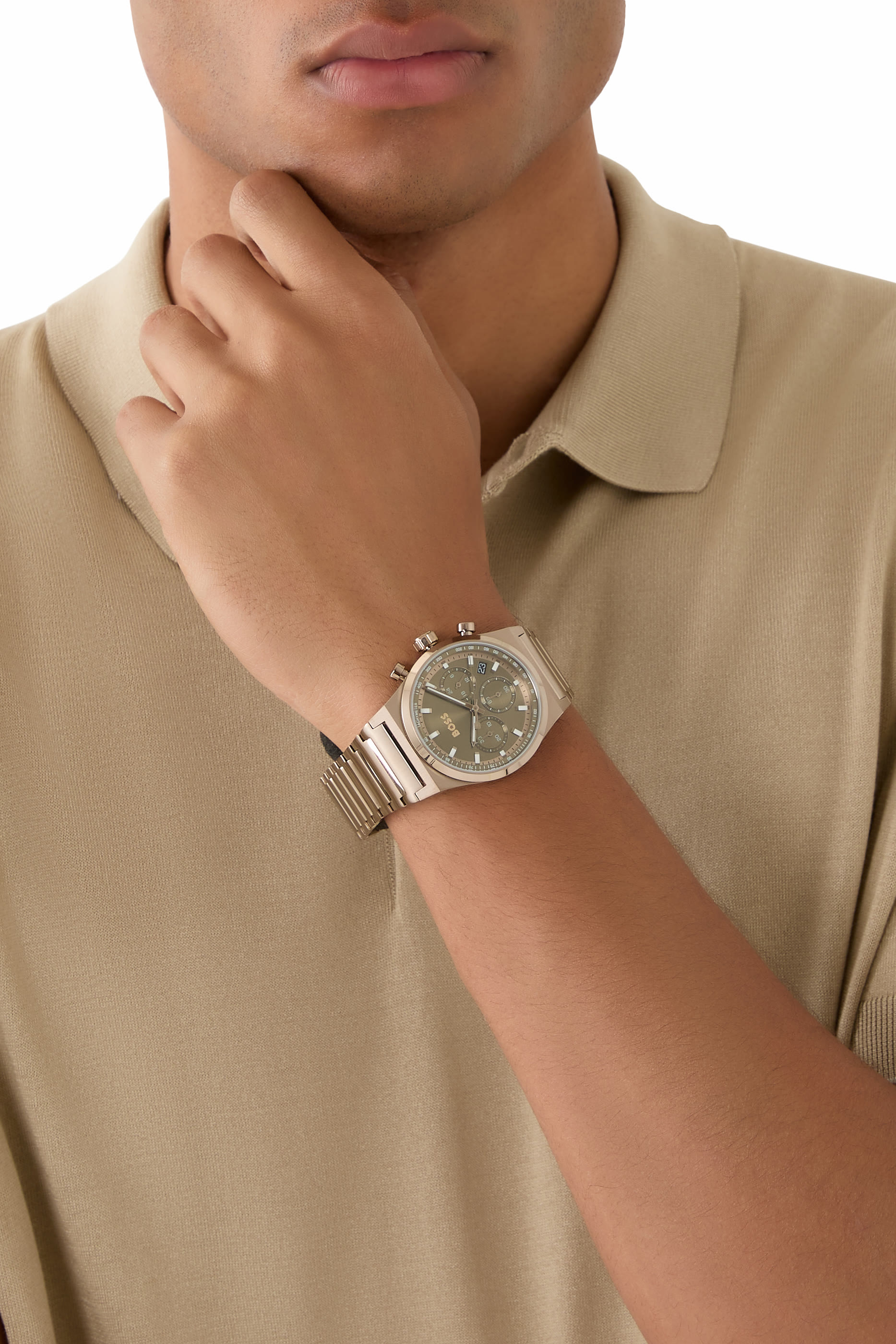 Candor Chrono Green-Dial Chronograph Watch