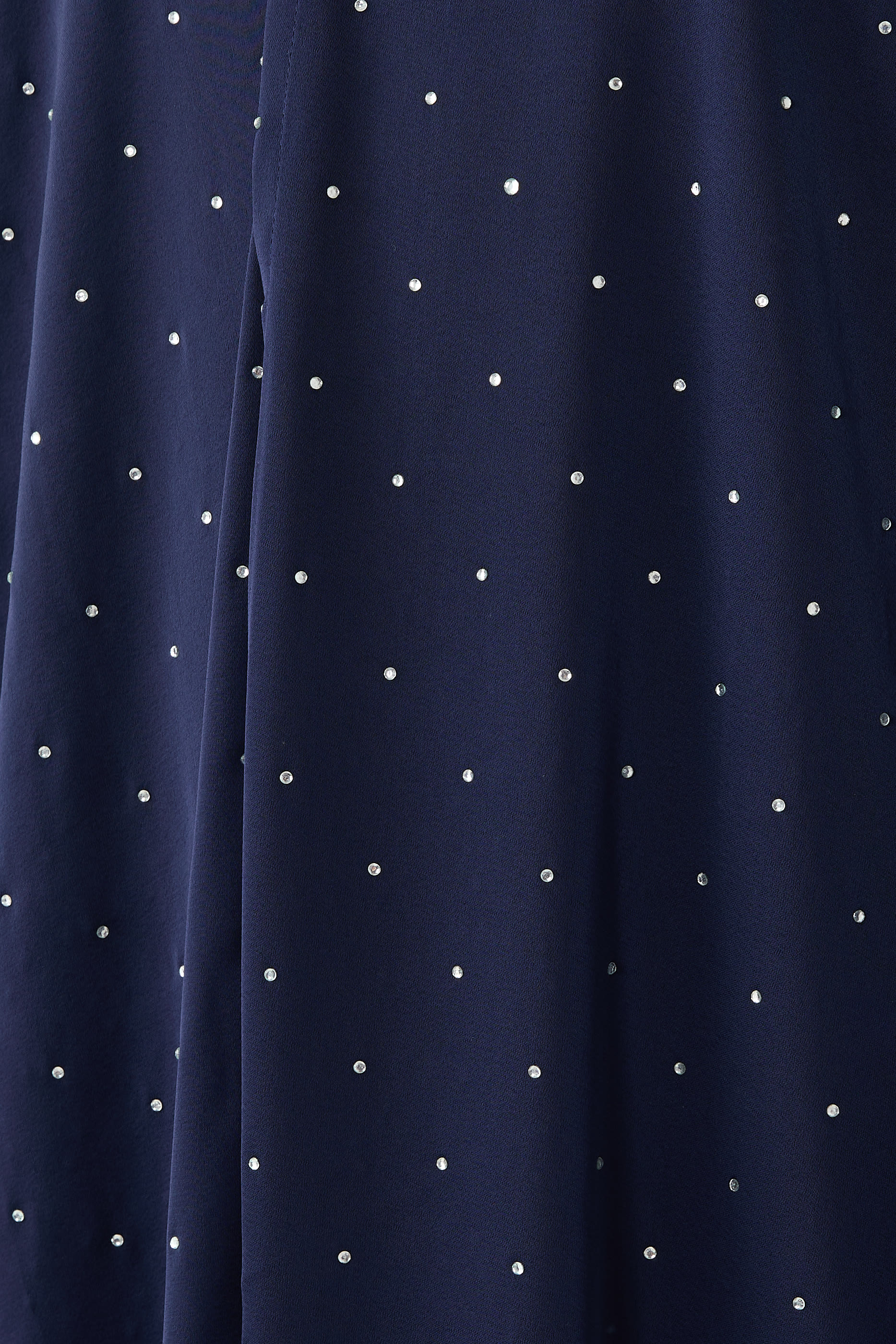 Studded Satin Bisht/Abaya with Neck Tie