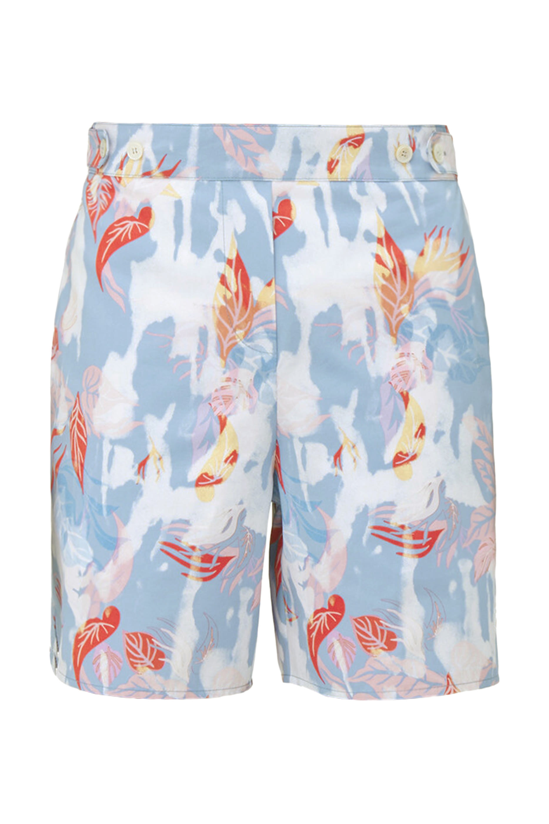 Hawaiian Floral Pajama Shorts