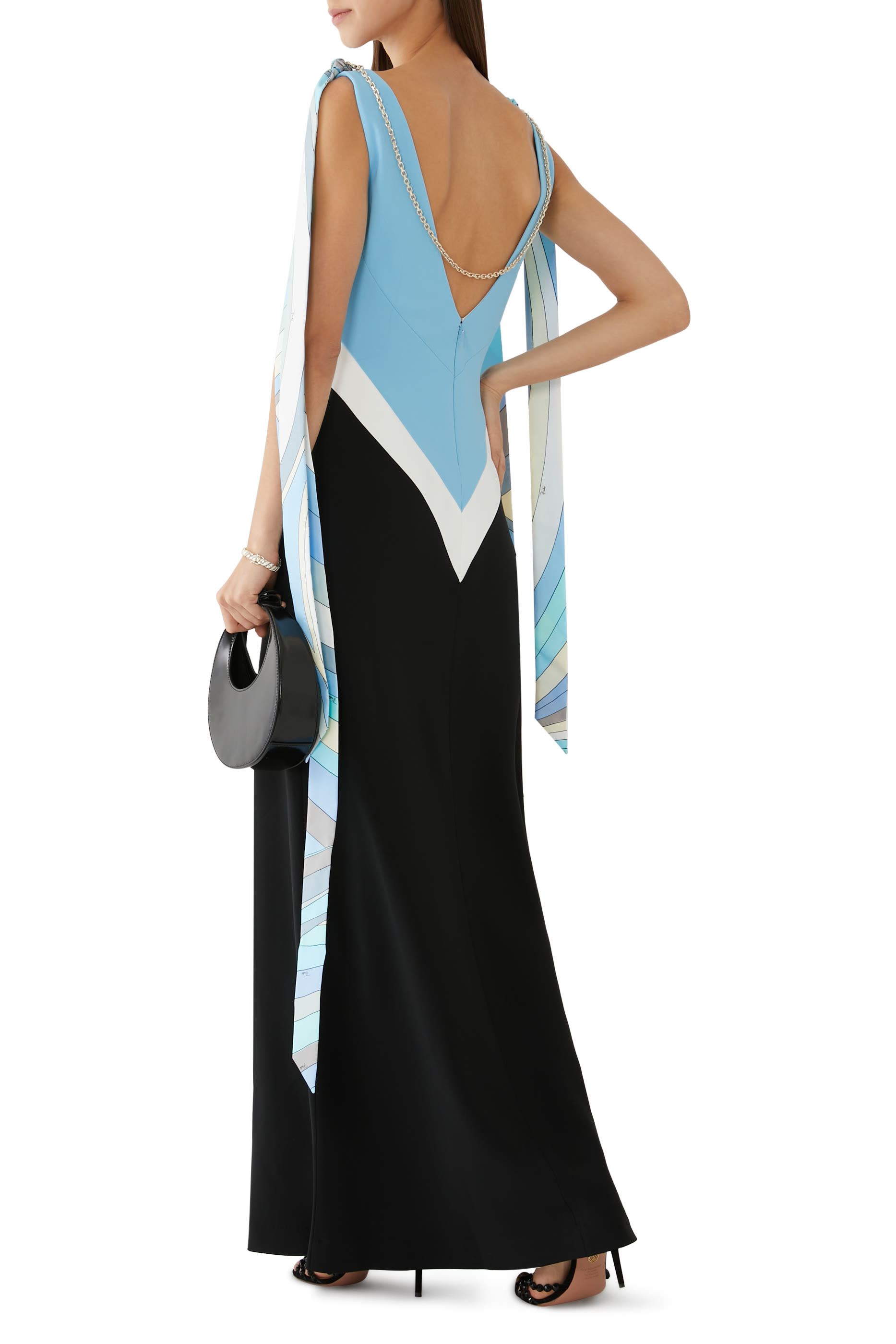 Colourblock Long Dress
