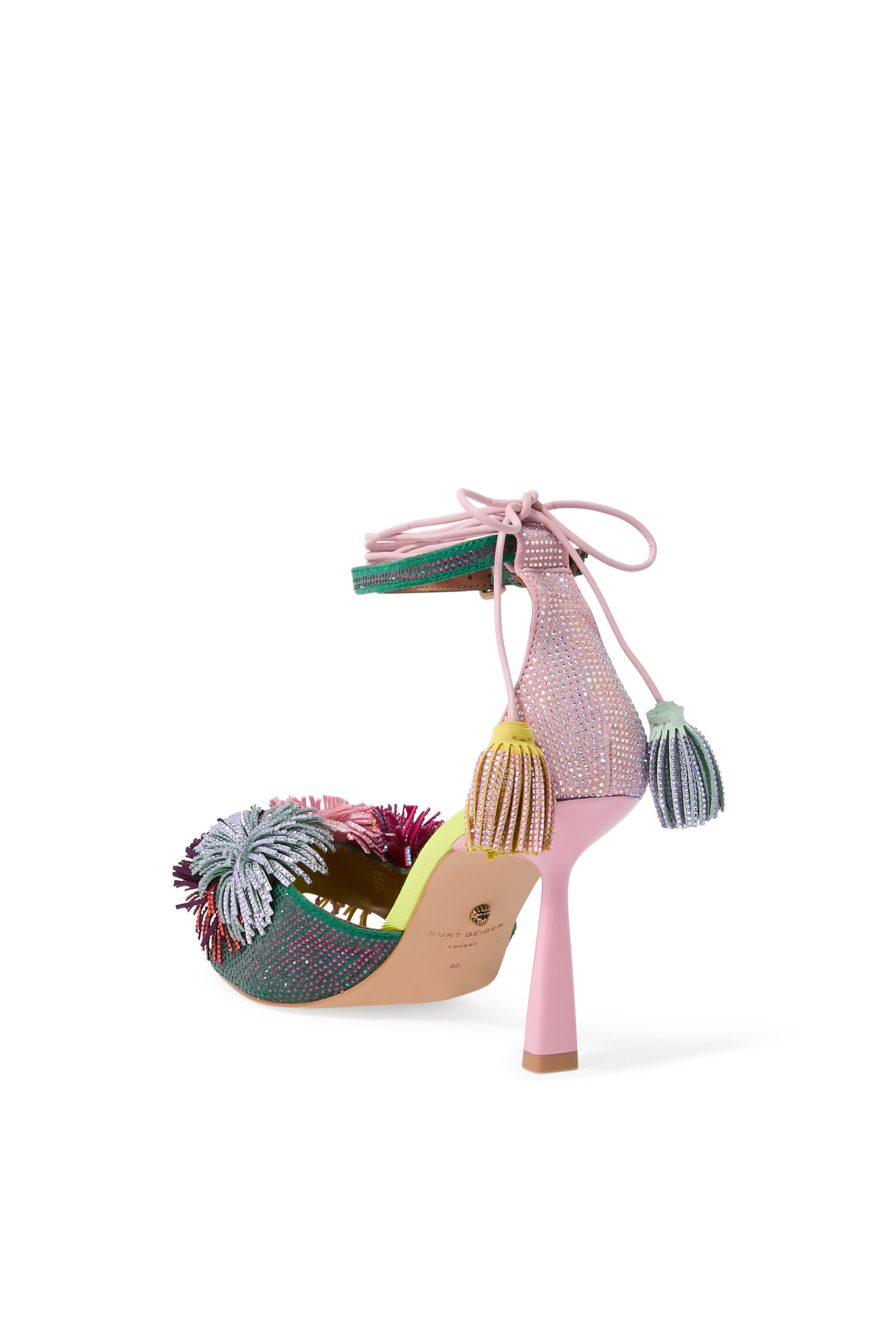 Pom Pom 70 Ankle Tie Sandals