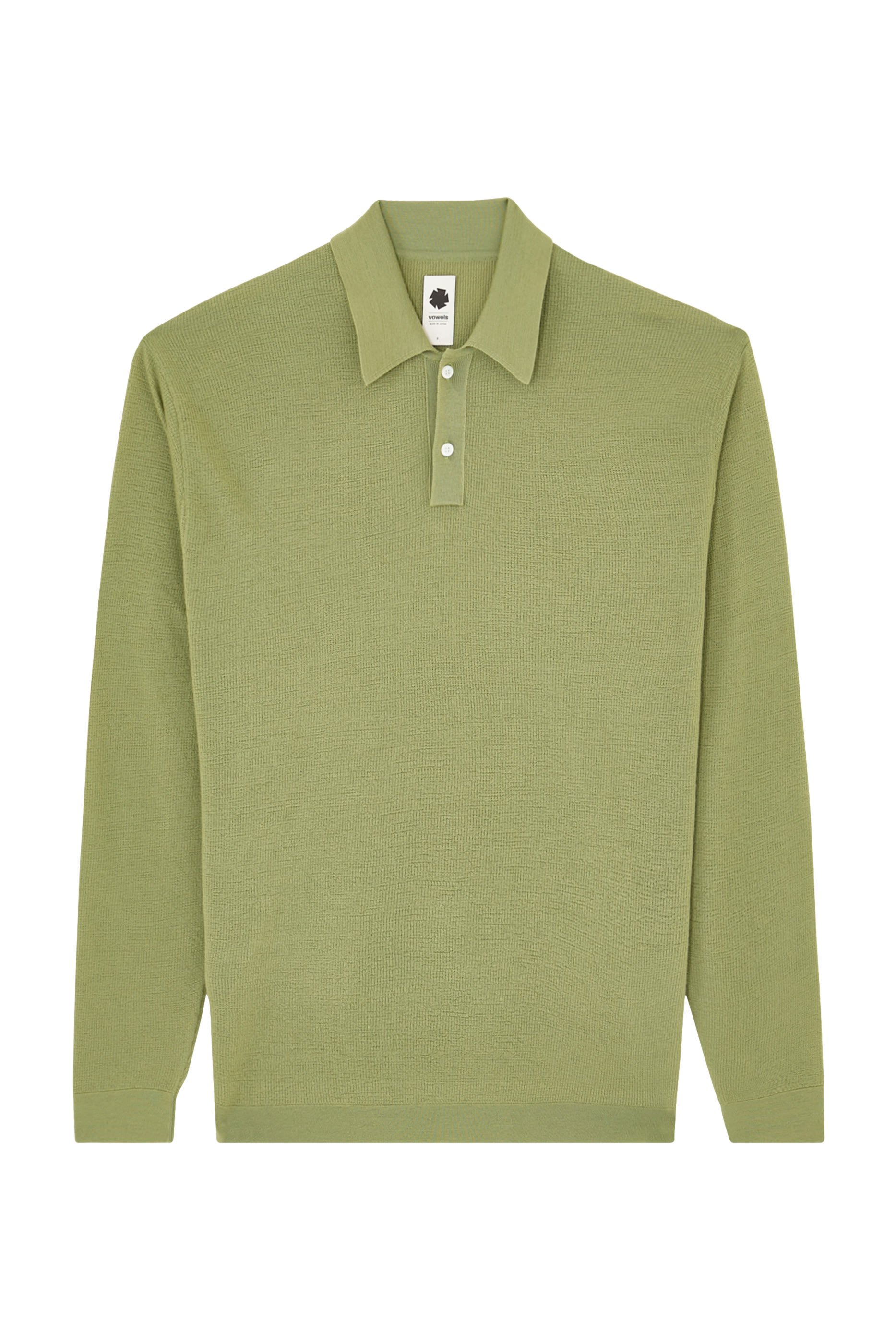 Button-Up Lightweight Knit Polo