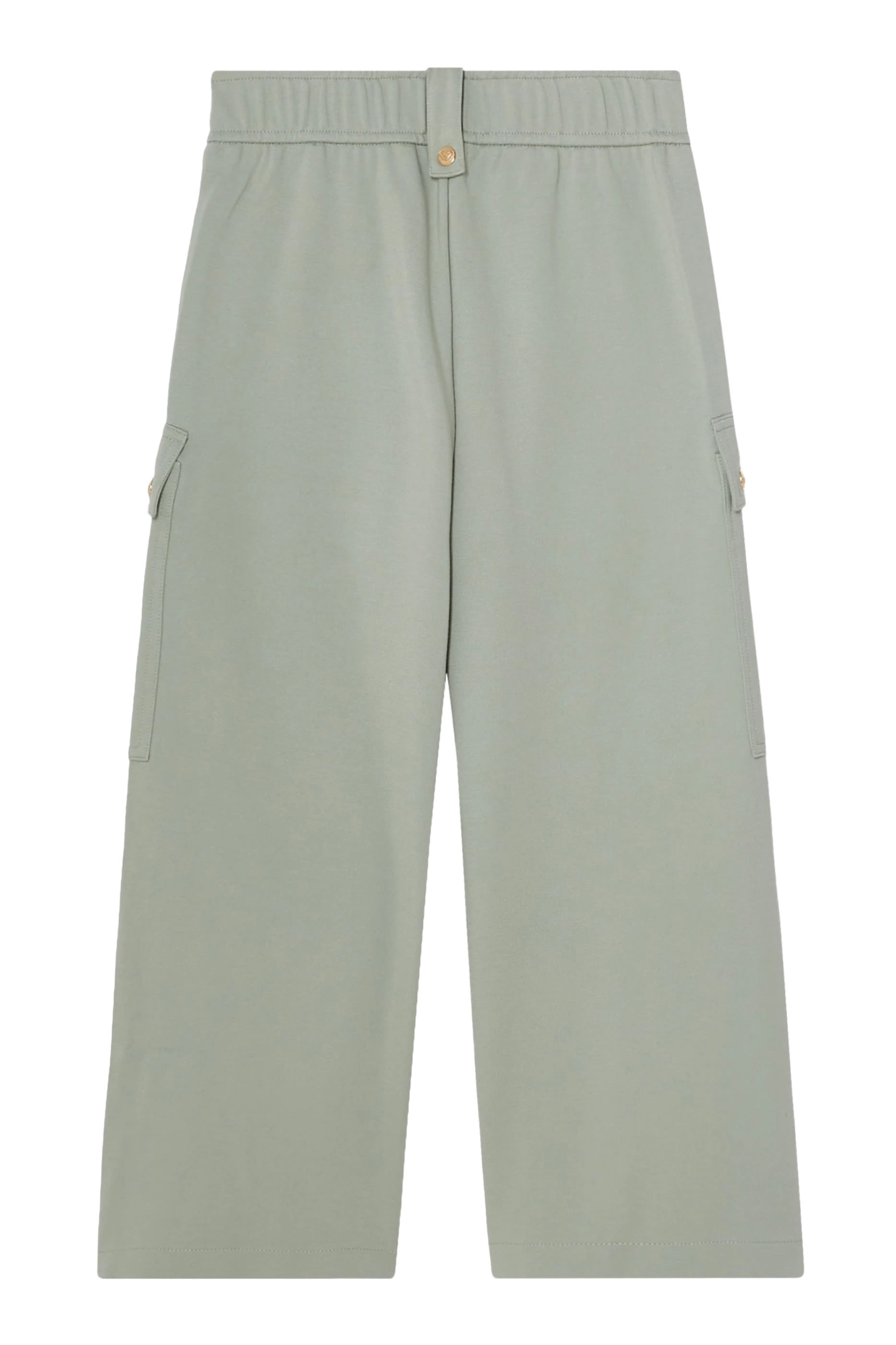 Kids High-Waisted Wide-Leg Cargo Trousers