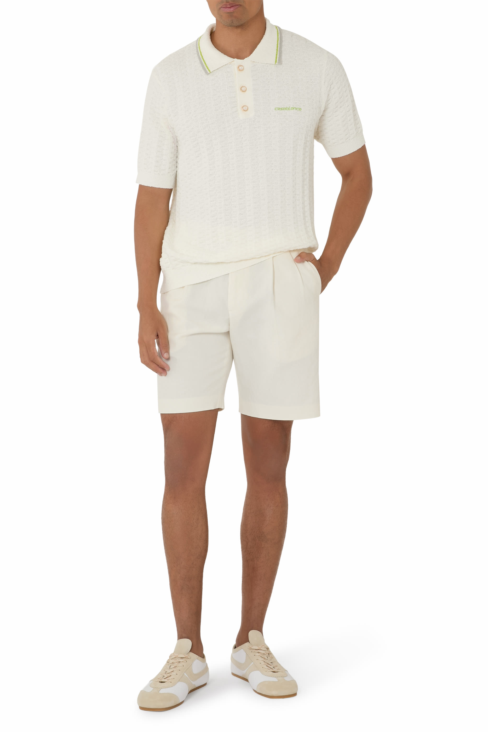 Tennis Boucl&eacute; Polo Shirt