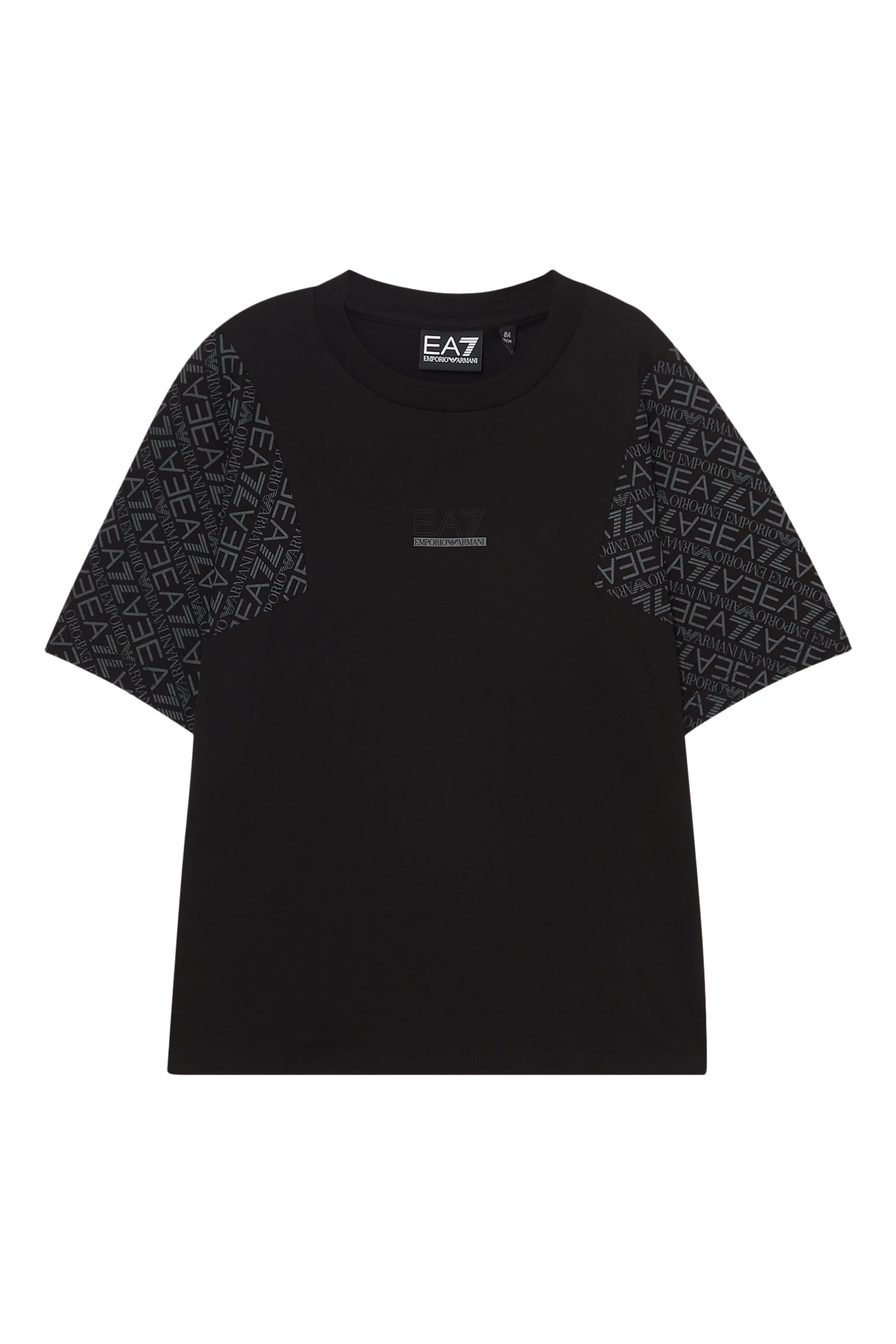 Kids EA7 Monogram Logo T-Shirt